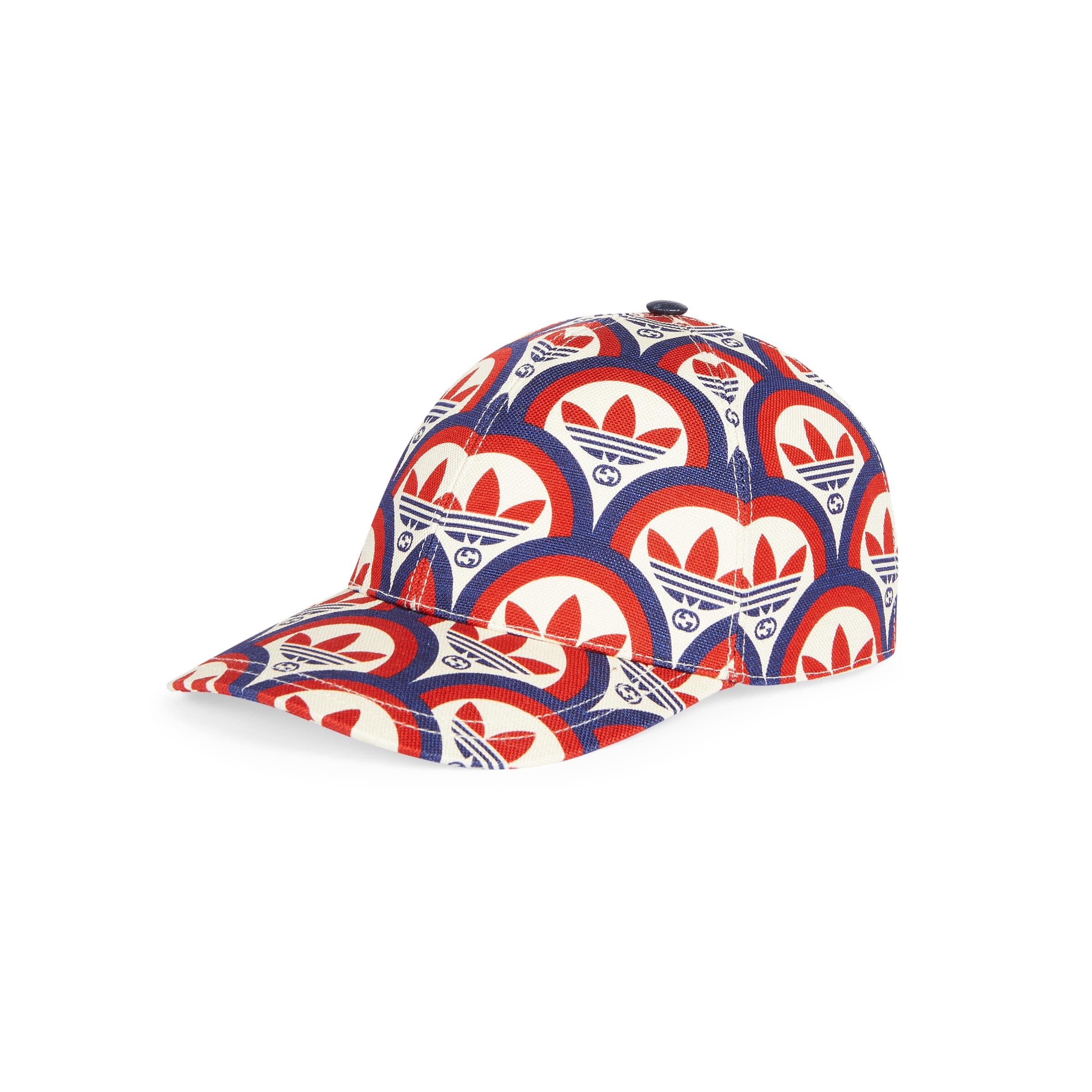 Gucci Adidas X Trefoil Print Baseball Hat in Red | Lyst