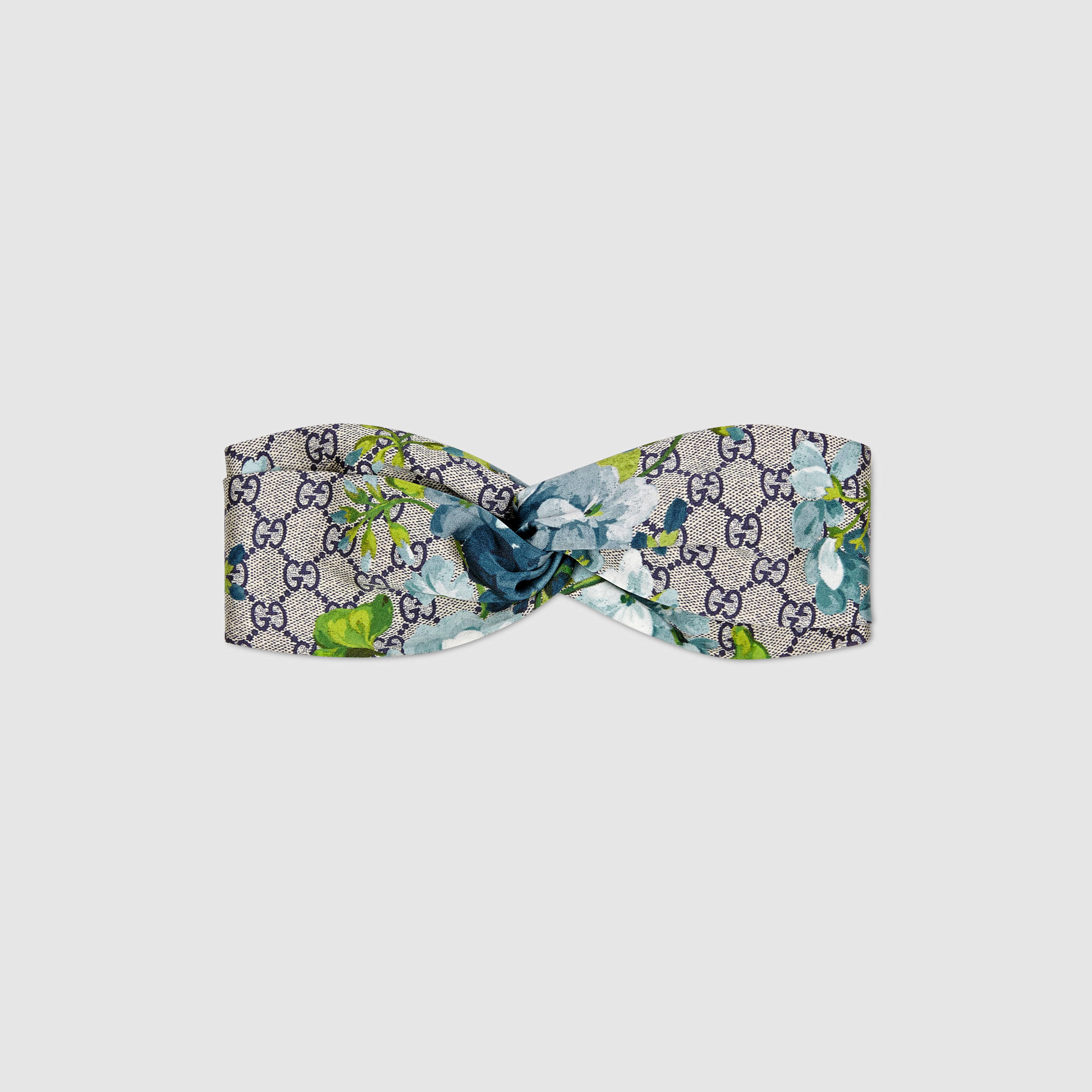 Gucci Bloom Silk Headband GG Floral Knot Gucci Silk Monogram Flora Print Headband M Red 1798650  main image 4