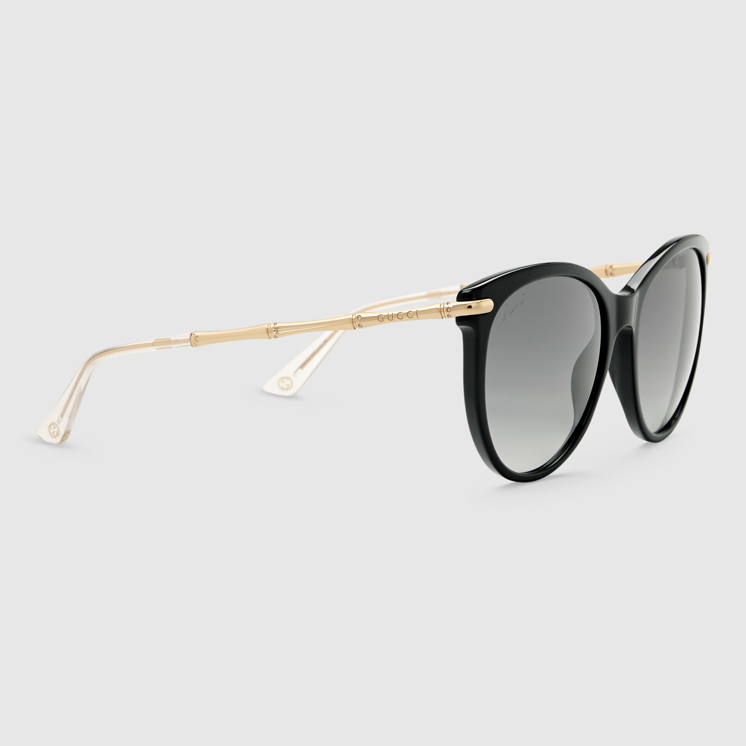 Gucci Cat Eye Sunglasses With Metal 