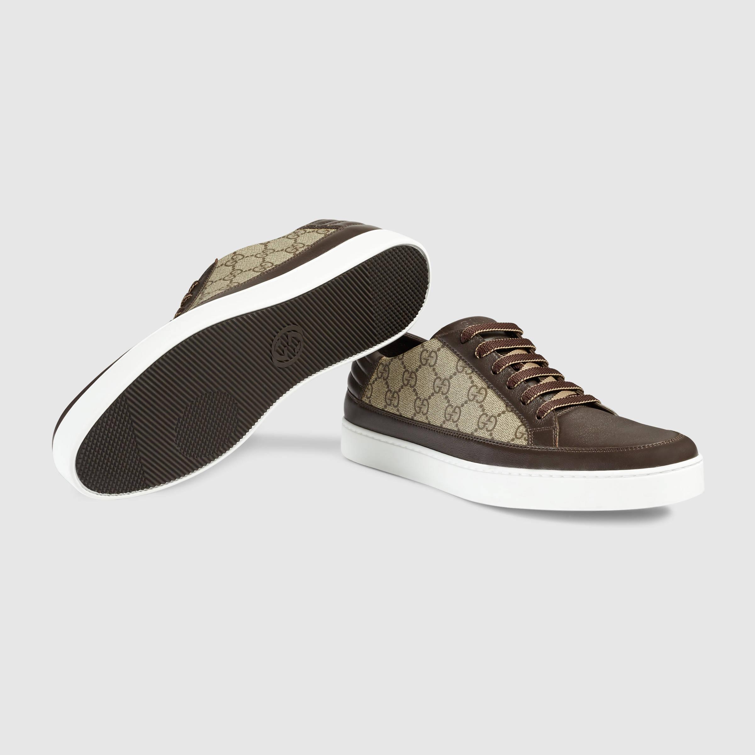 Meget sur fiber Arne Gucci Gg Supreme Sneaker in Brown for Men | Lyst