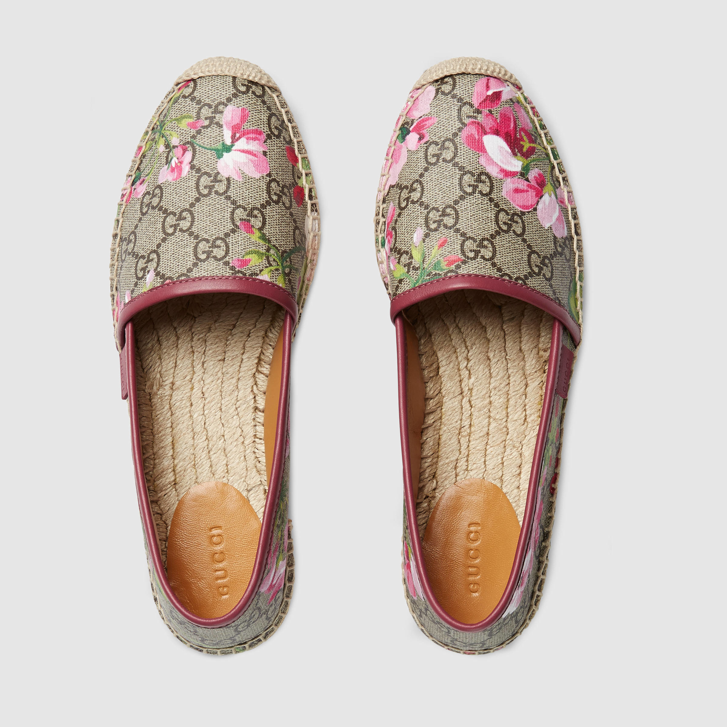 Gucci Gg Blooms Supreme Espadrille in Pink | Lyst
