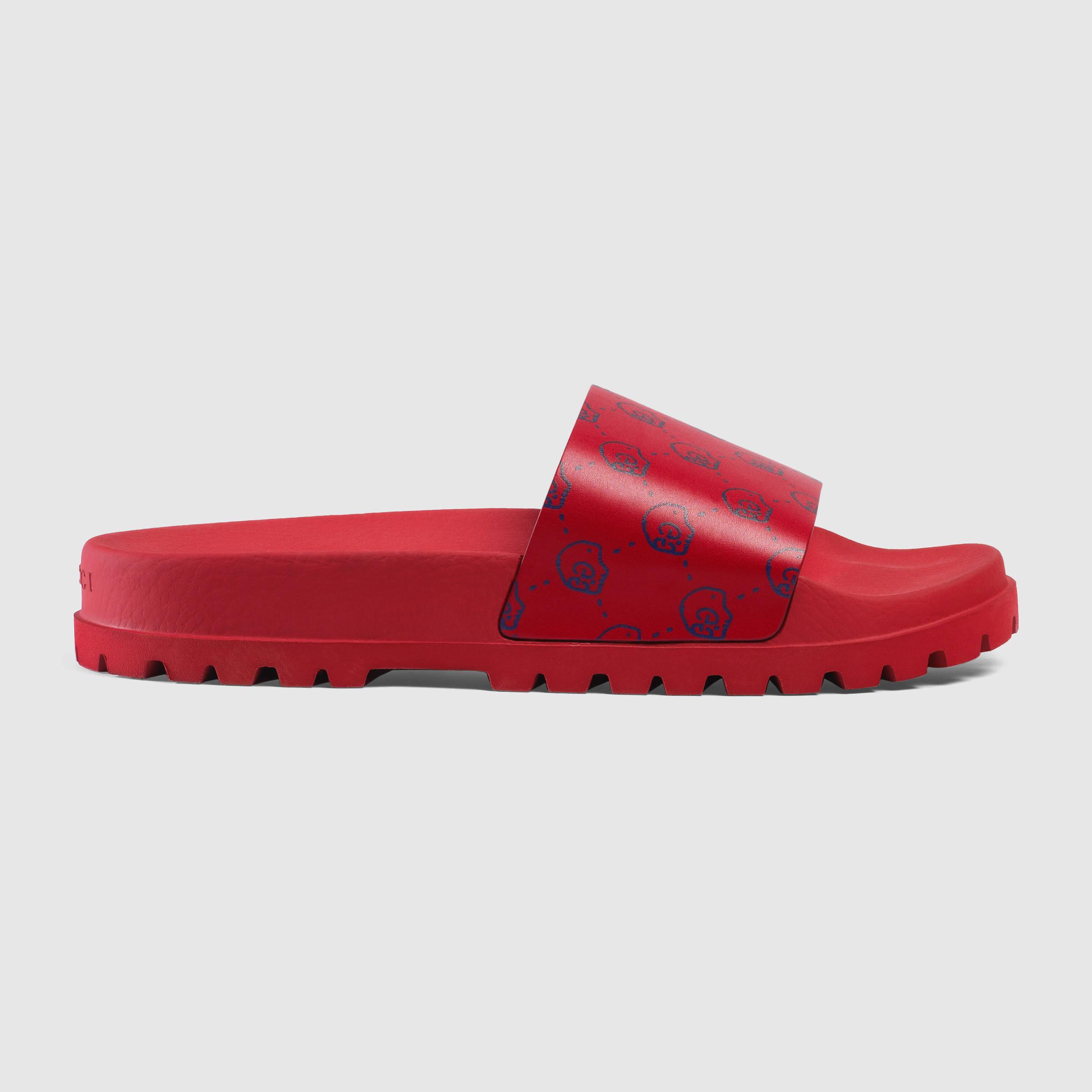 Gucci Leather Ghost Slide Sandal for Men - Lyst