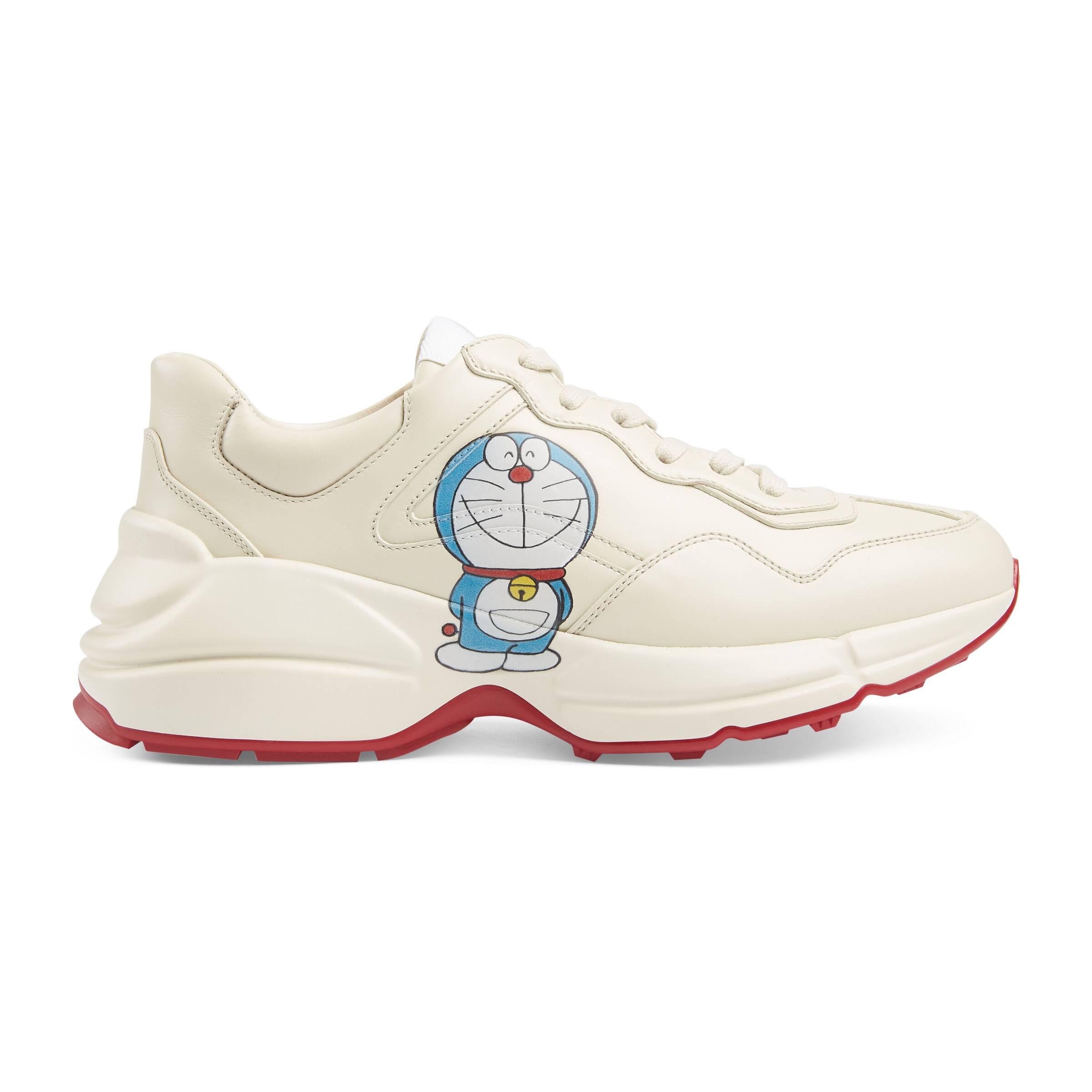 Gucci Doraemon X Women's Rhyton Sneaker in White | Lyst