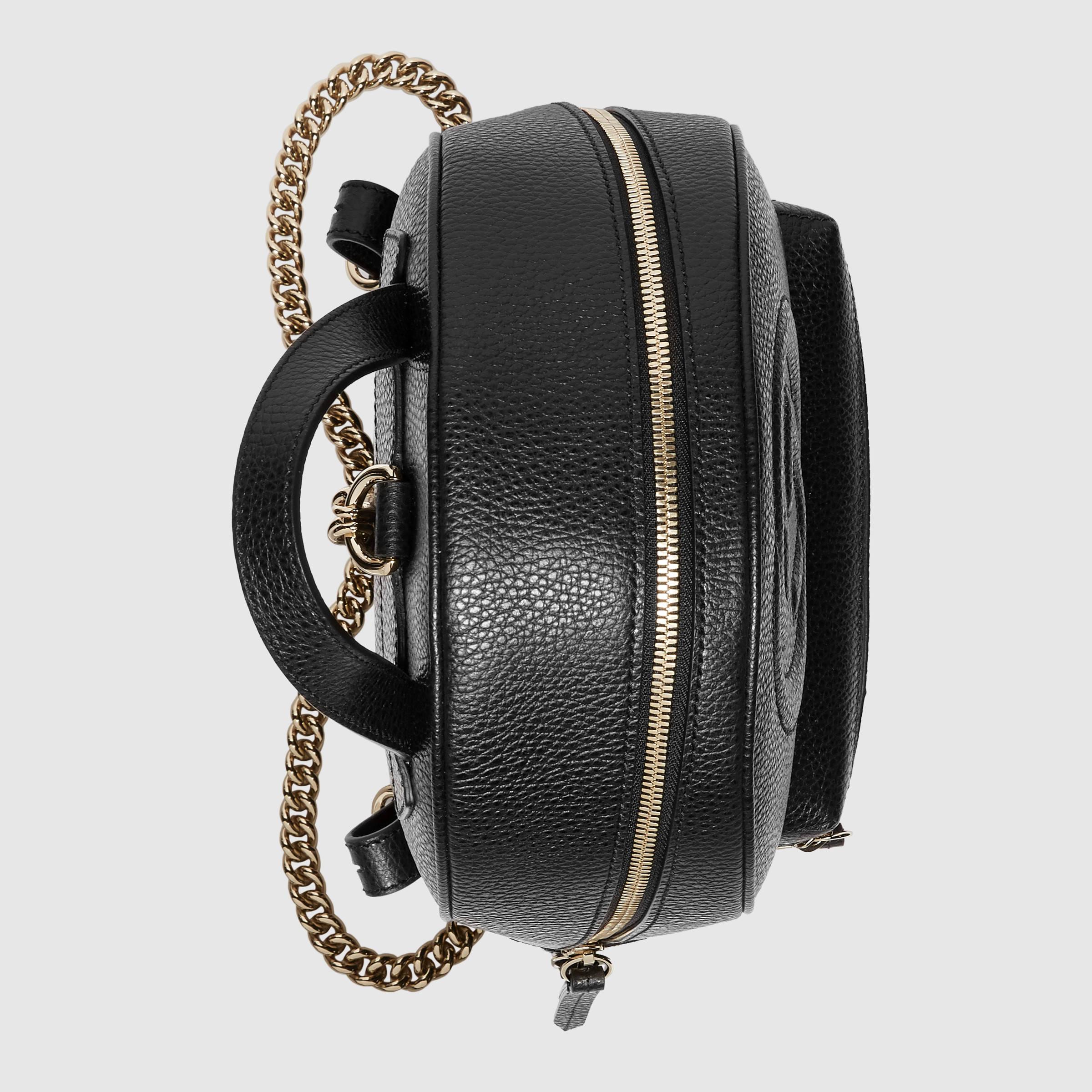 GUCCI Black Leather Soho Chain Backpack - A World Of Goods For You, LLC
