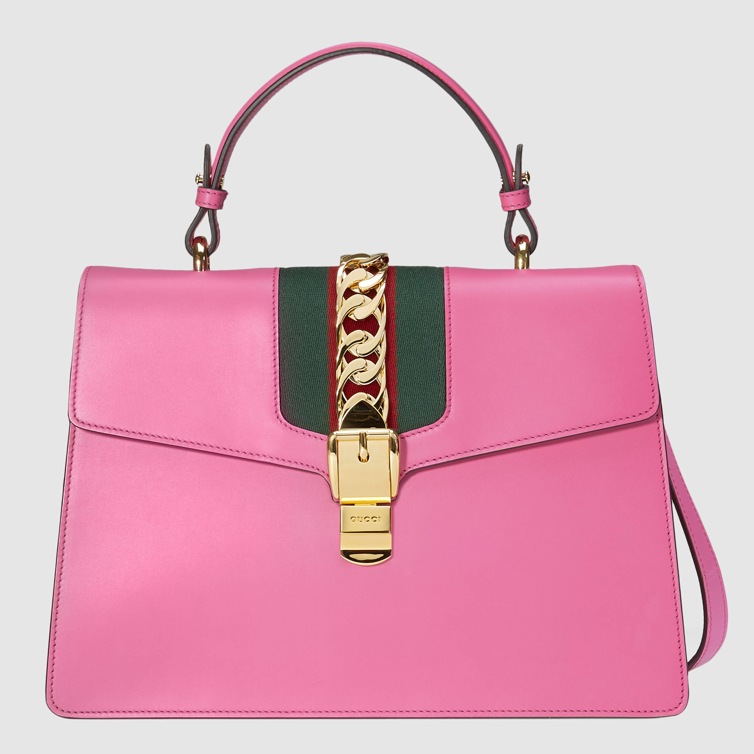 Lyst - Gucci Sylvie Medium Shoulder Bag in Pink