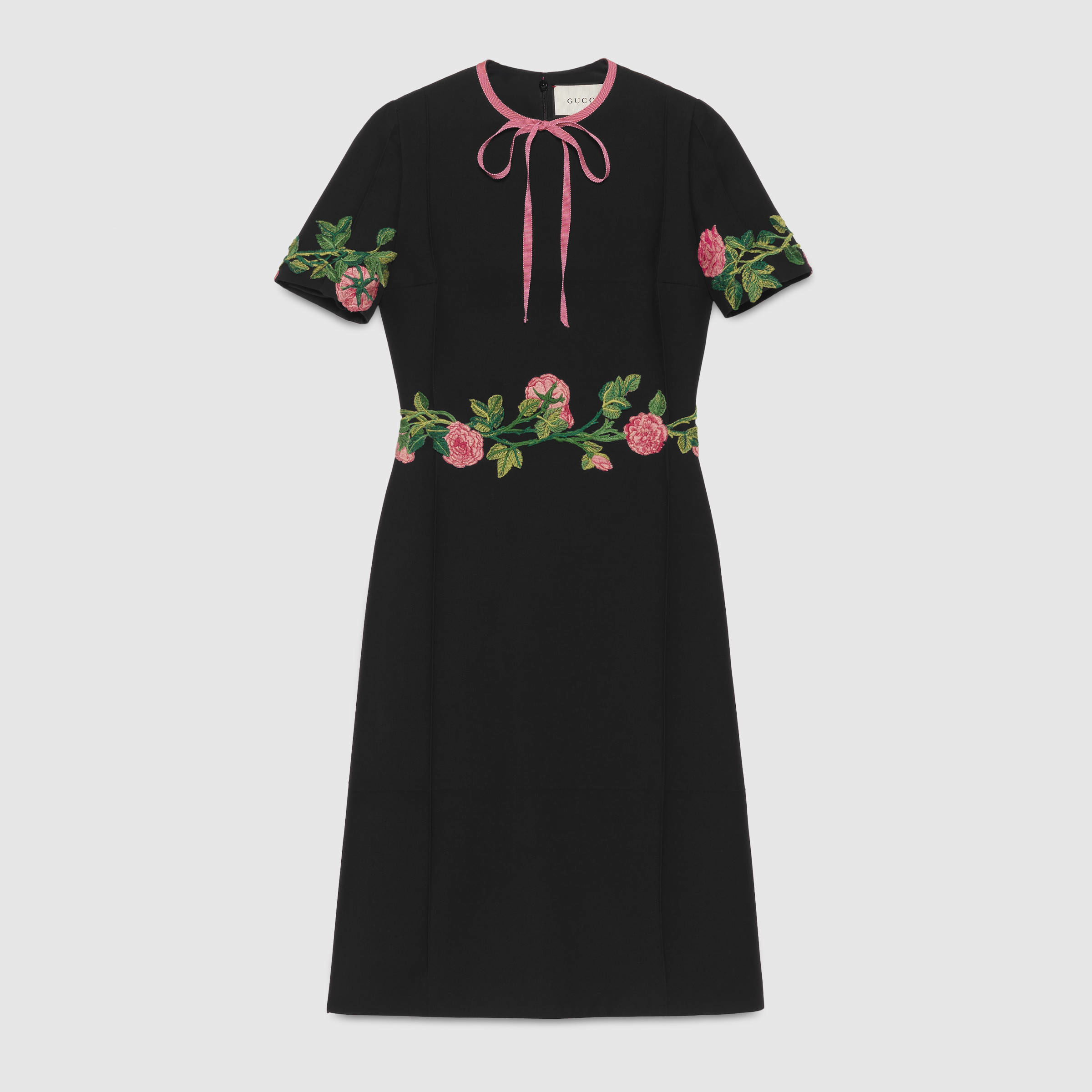 gucci embroidered dress