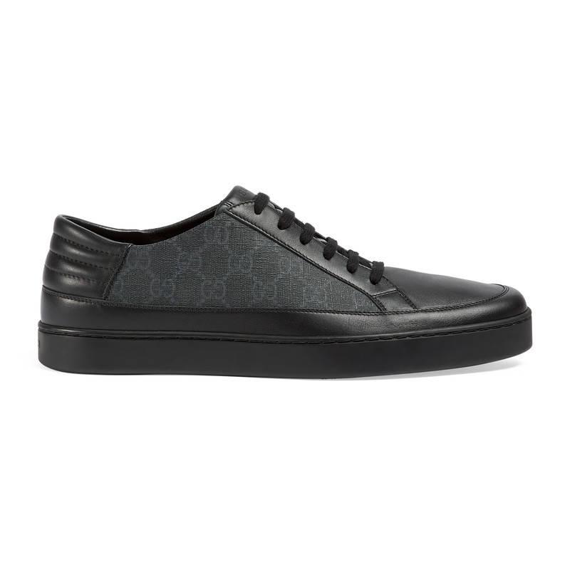 Gucci Gg Supreme Low-top Sneaker in Black for Men | Lyst