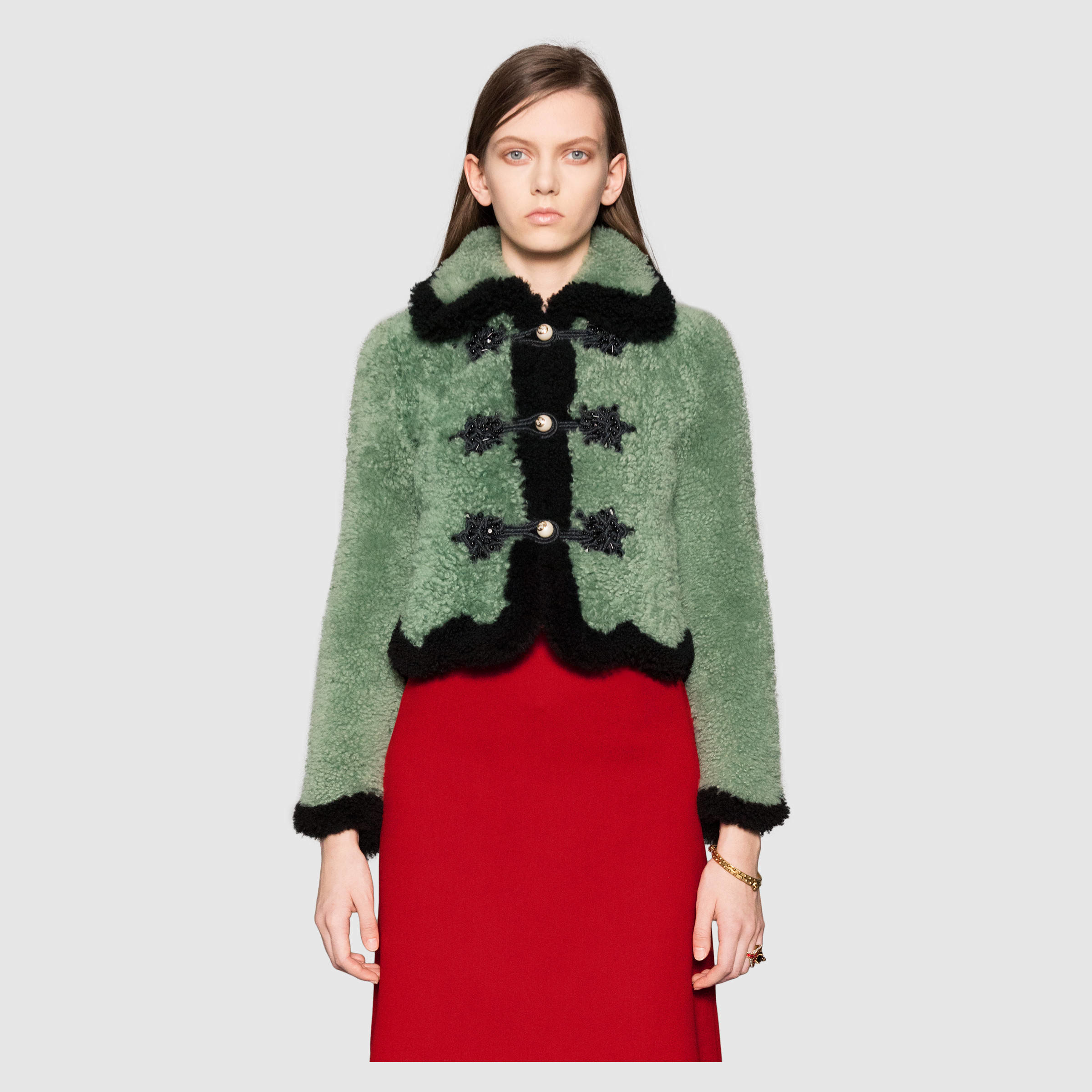 gucci shearling coat