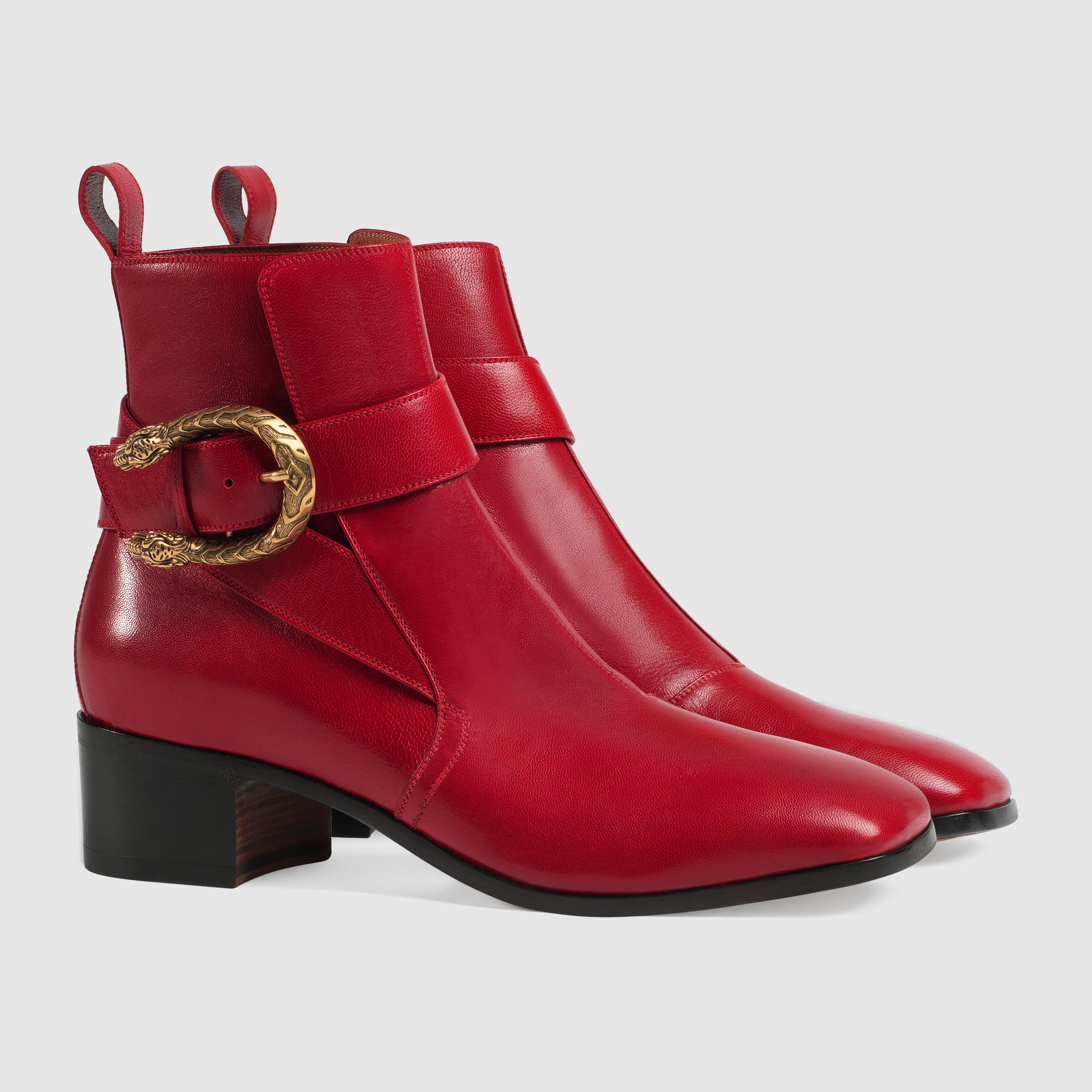 gucci flat ankle boots