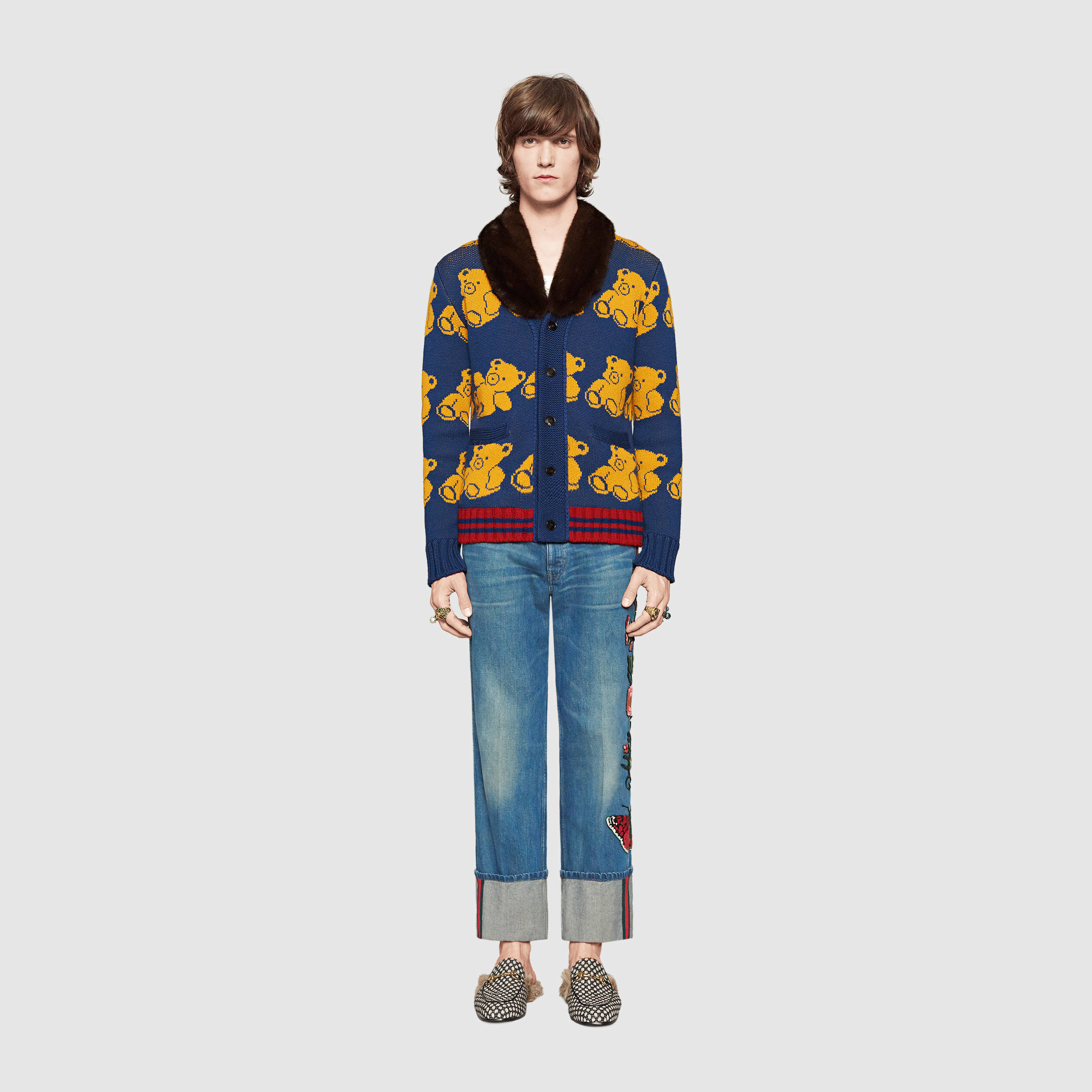 gucci teddy bear cardigan