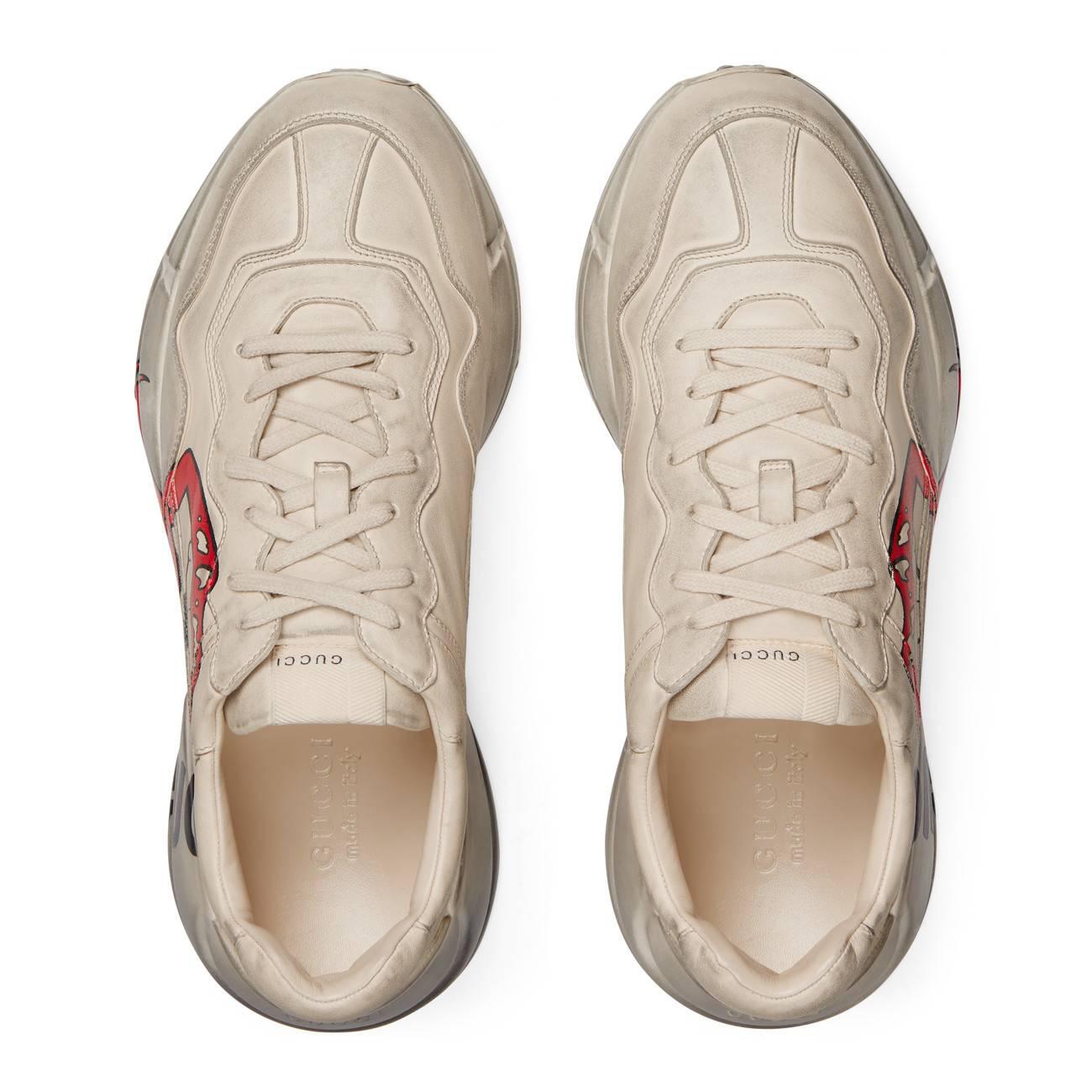 gucci rhyton sneakers mouth print