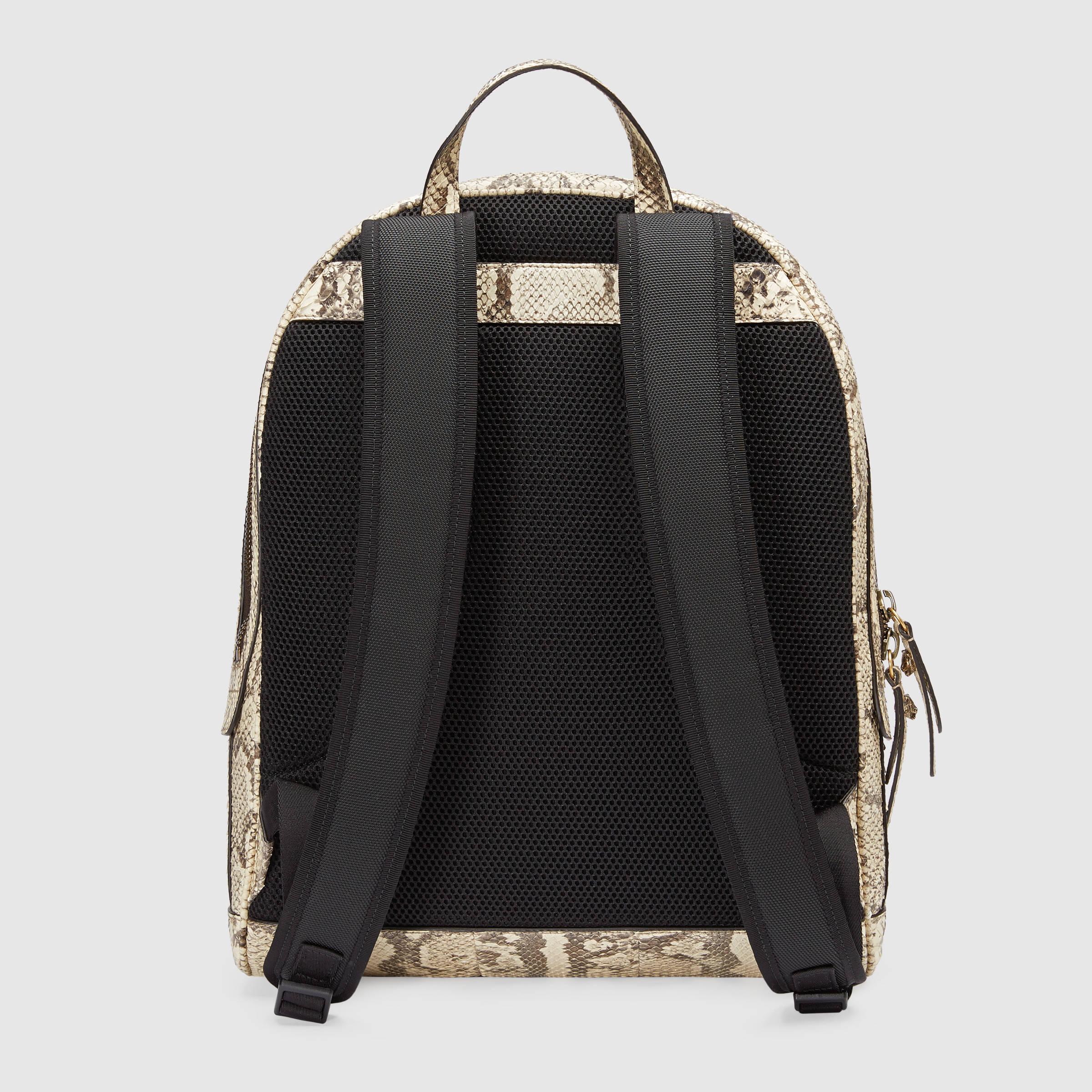 gucci python backpack