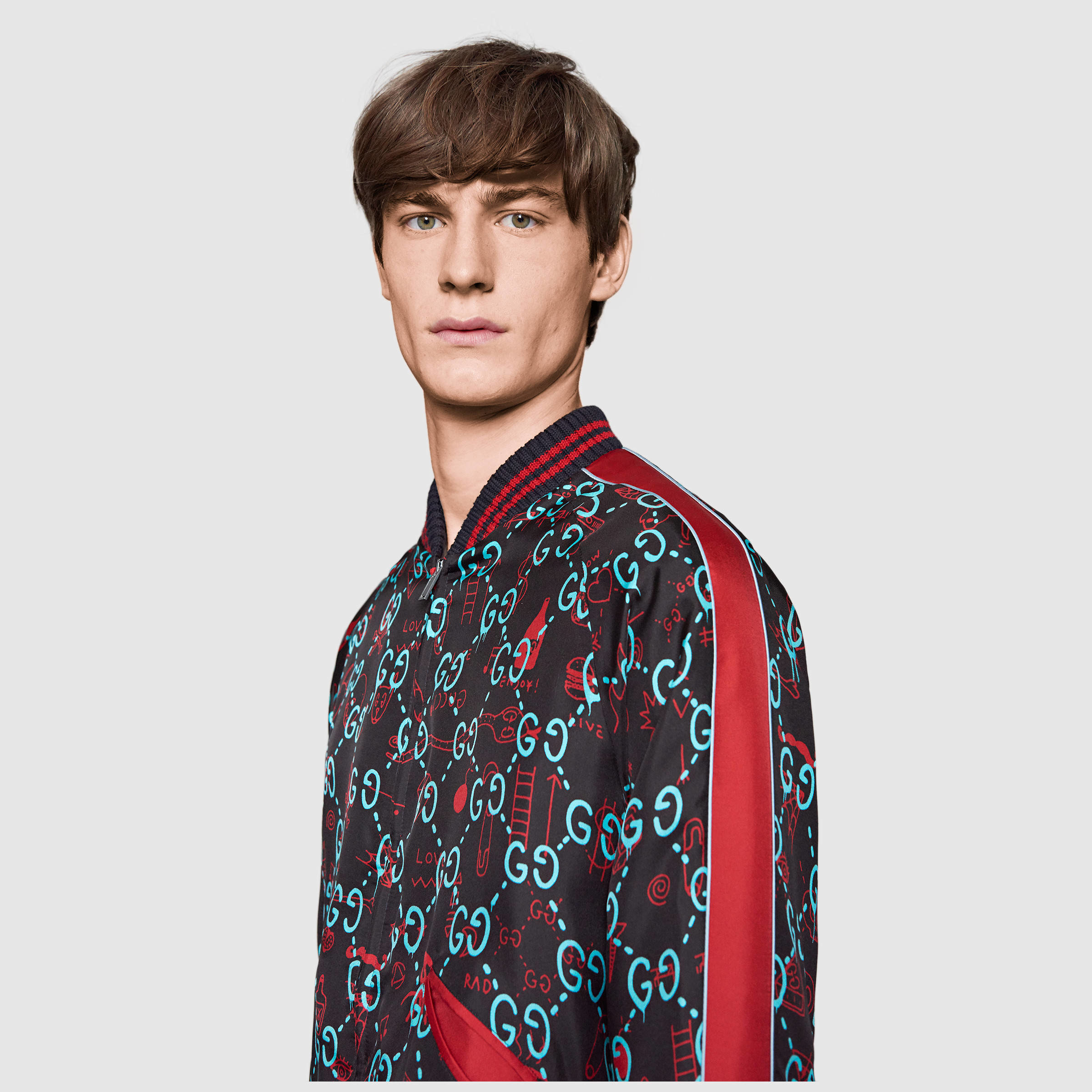 Gucci Ghost Bomber for Men | Lyst
