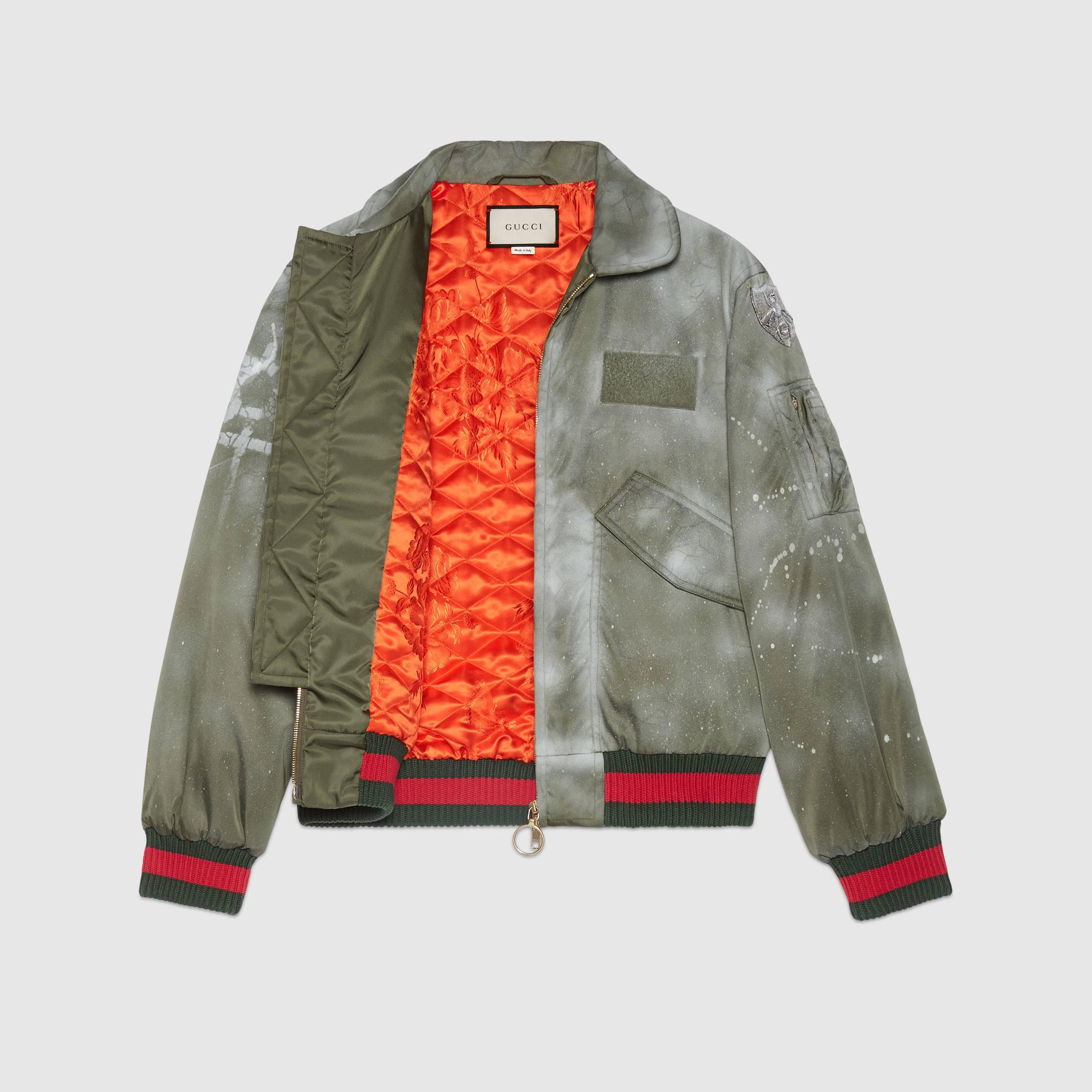 gucci ghost bomber jacket