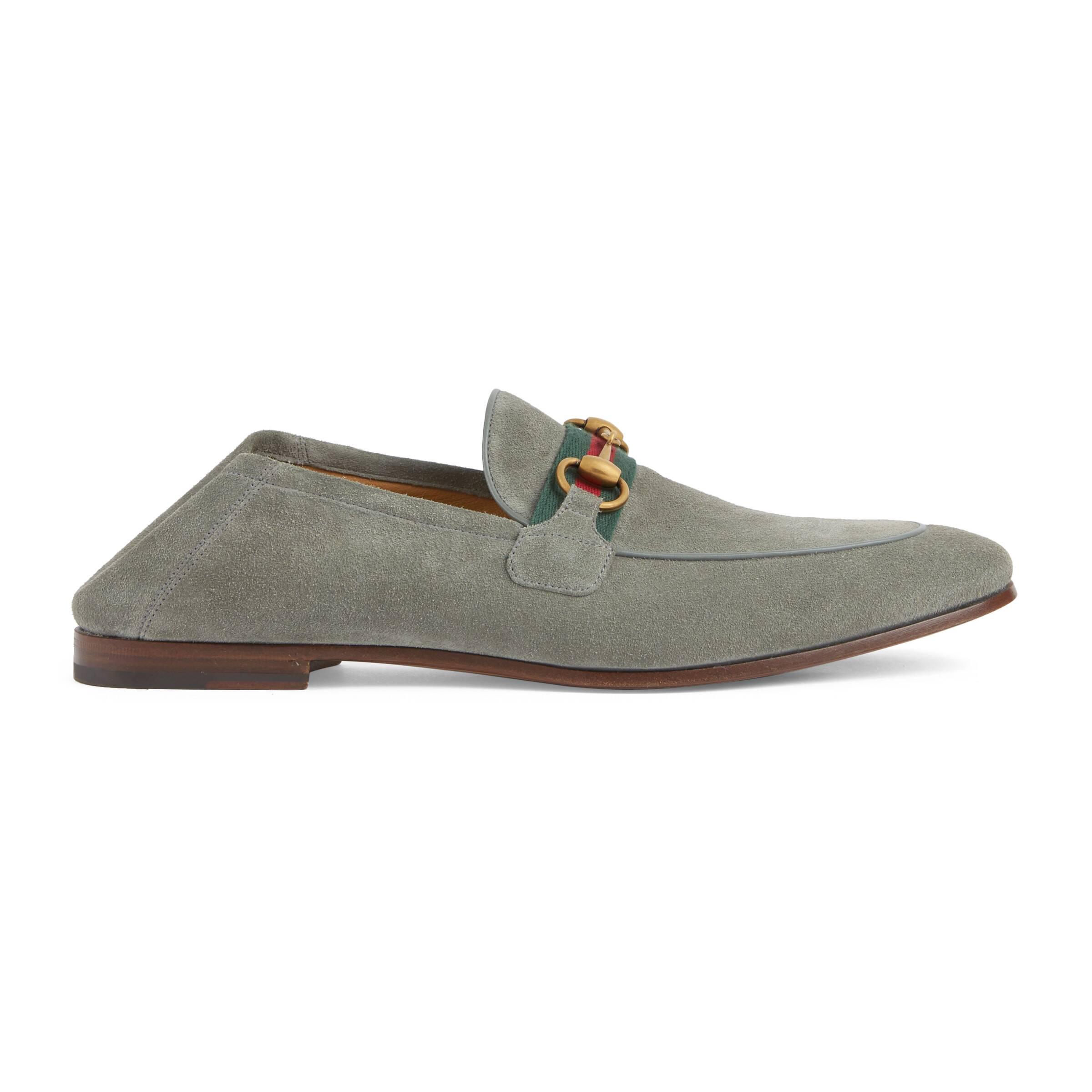 grey gucci loafers