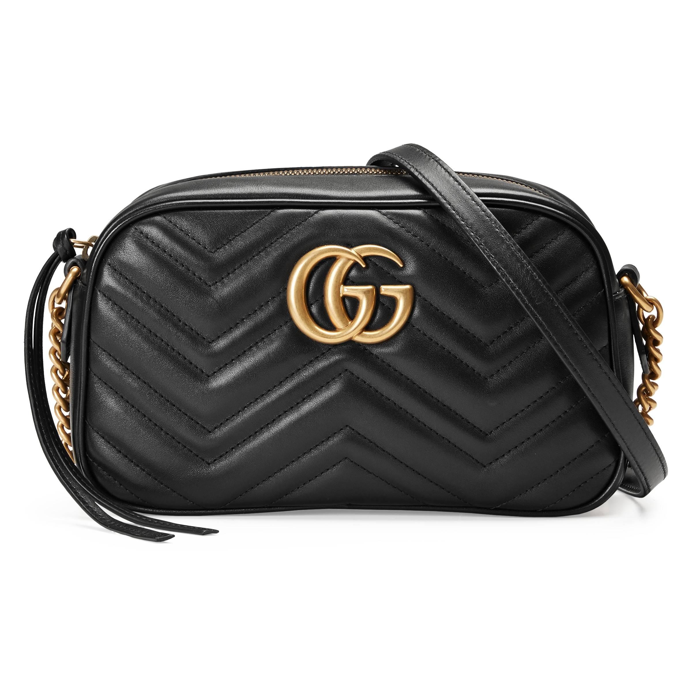 gg marmont matelassé leather shoulder bag