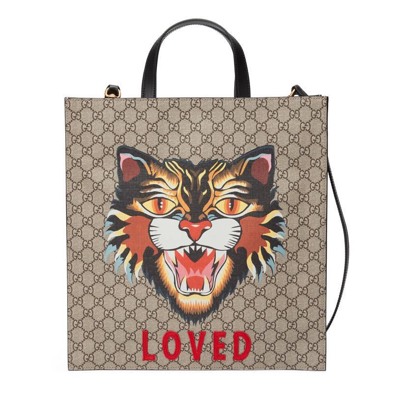 gucci bolsa with cat head