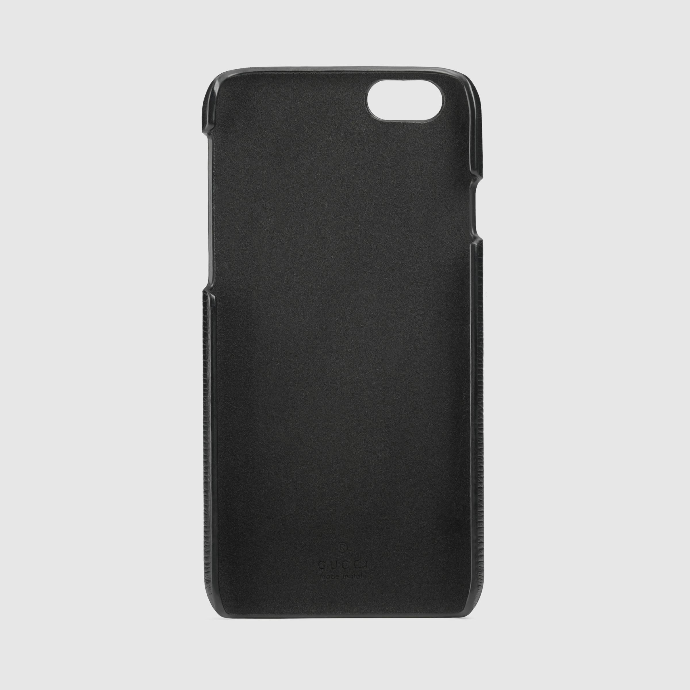 Gucci Snake Print Iphone Case Black | Lyst