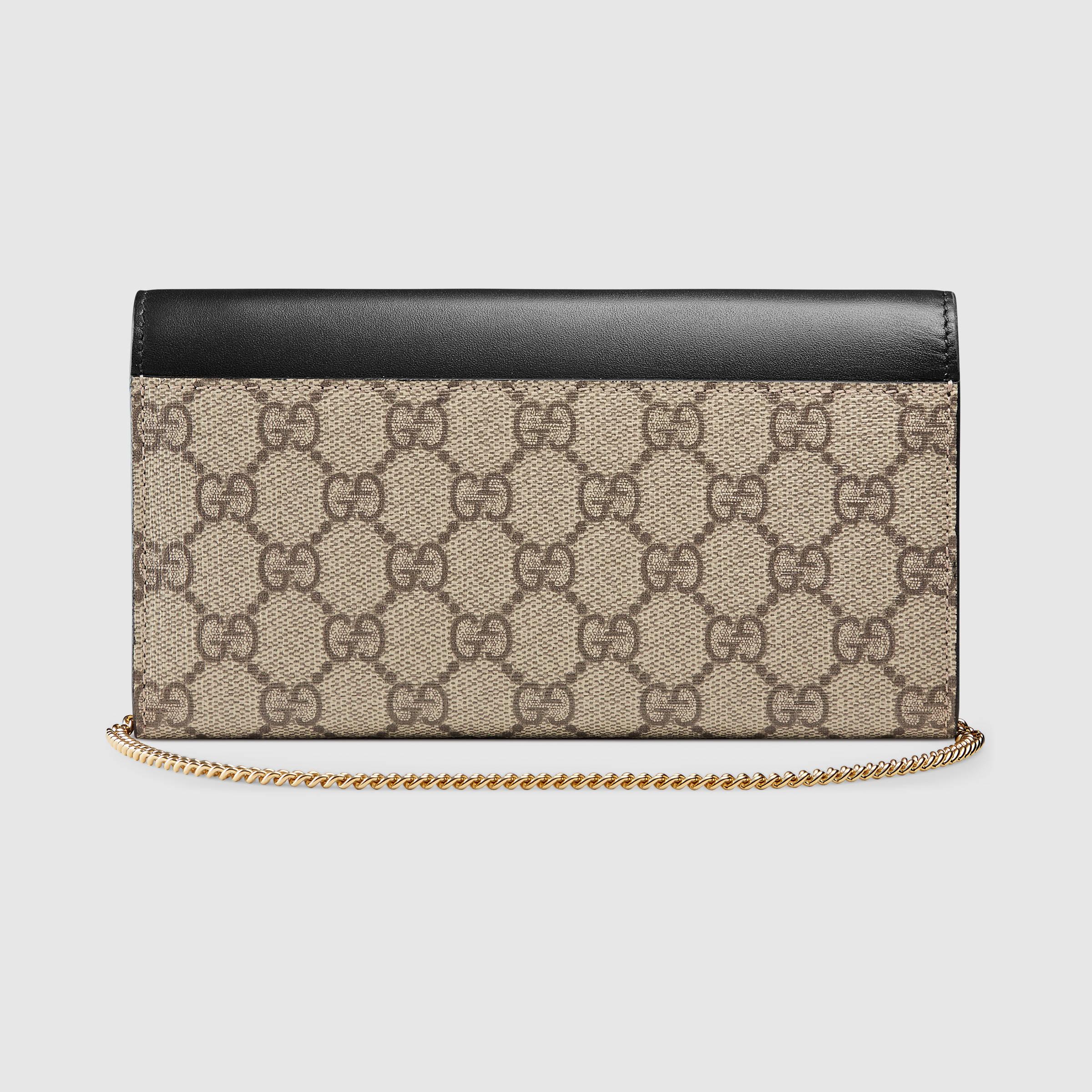 padlock continental wallet gucci