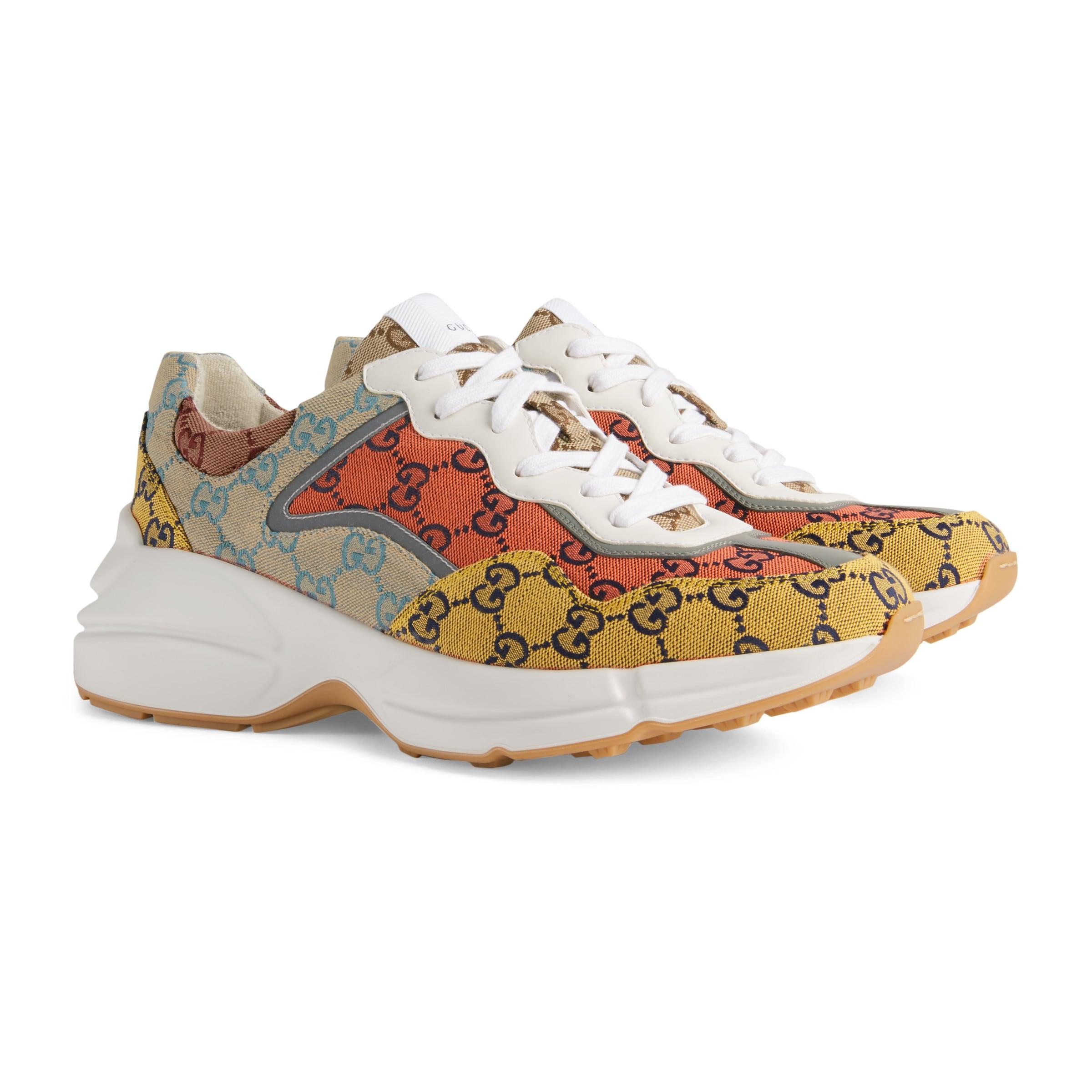men's rhyton gg multicolor sneaker