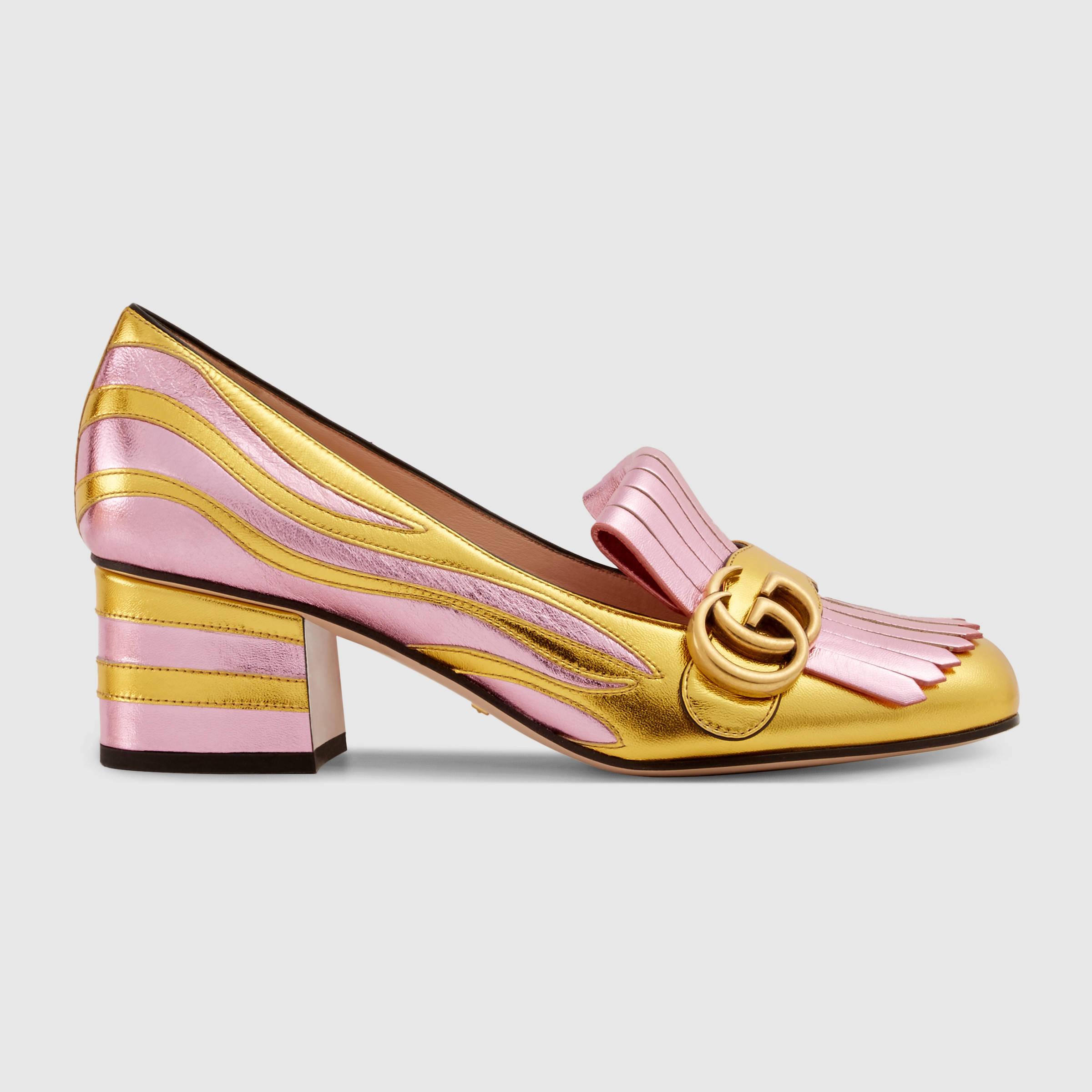 gucci zebra heels