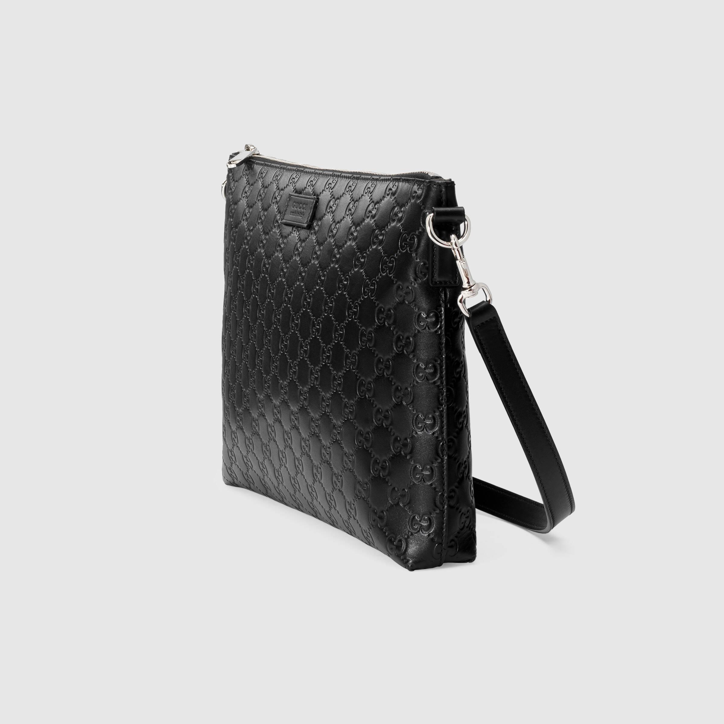 gucci signature leather men's bag