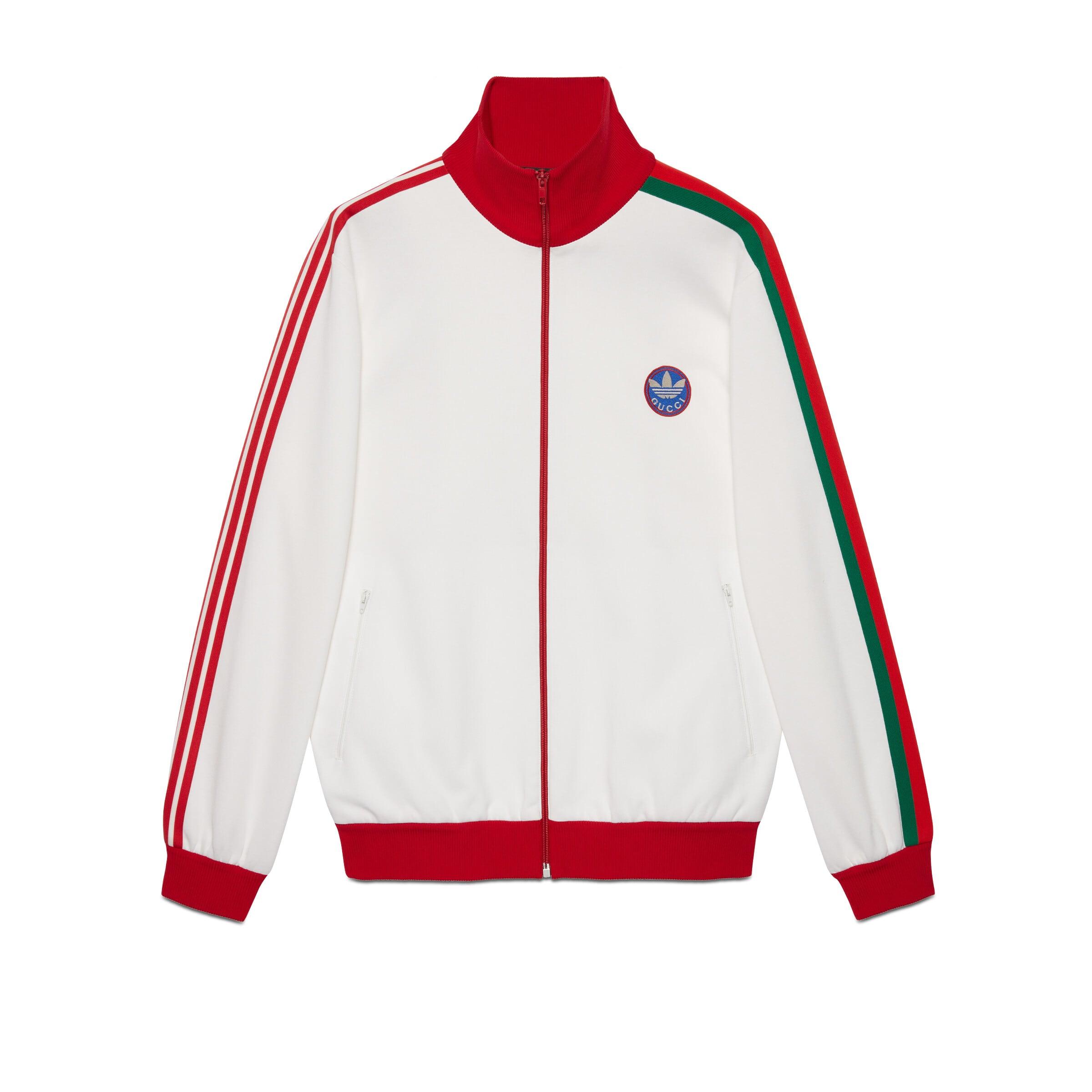 Gucci Adidas X Cotton Jersey Jacket in Red for Men | Lyst