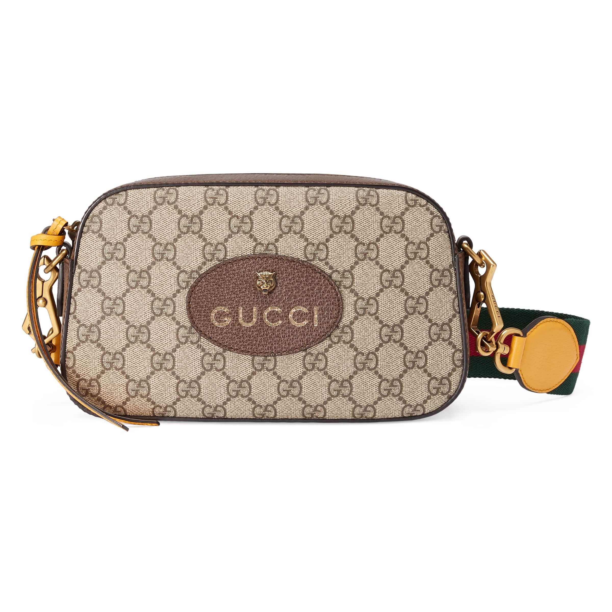 Gucci Neo Vintage GG Supreme Messenger Bag in Natural | Lyst