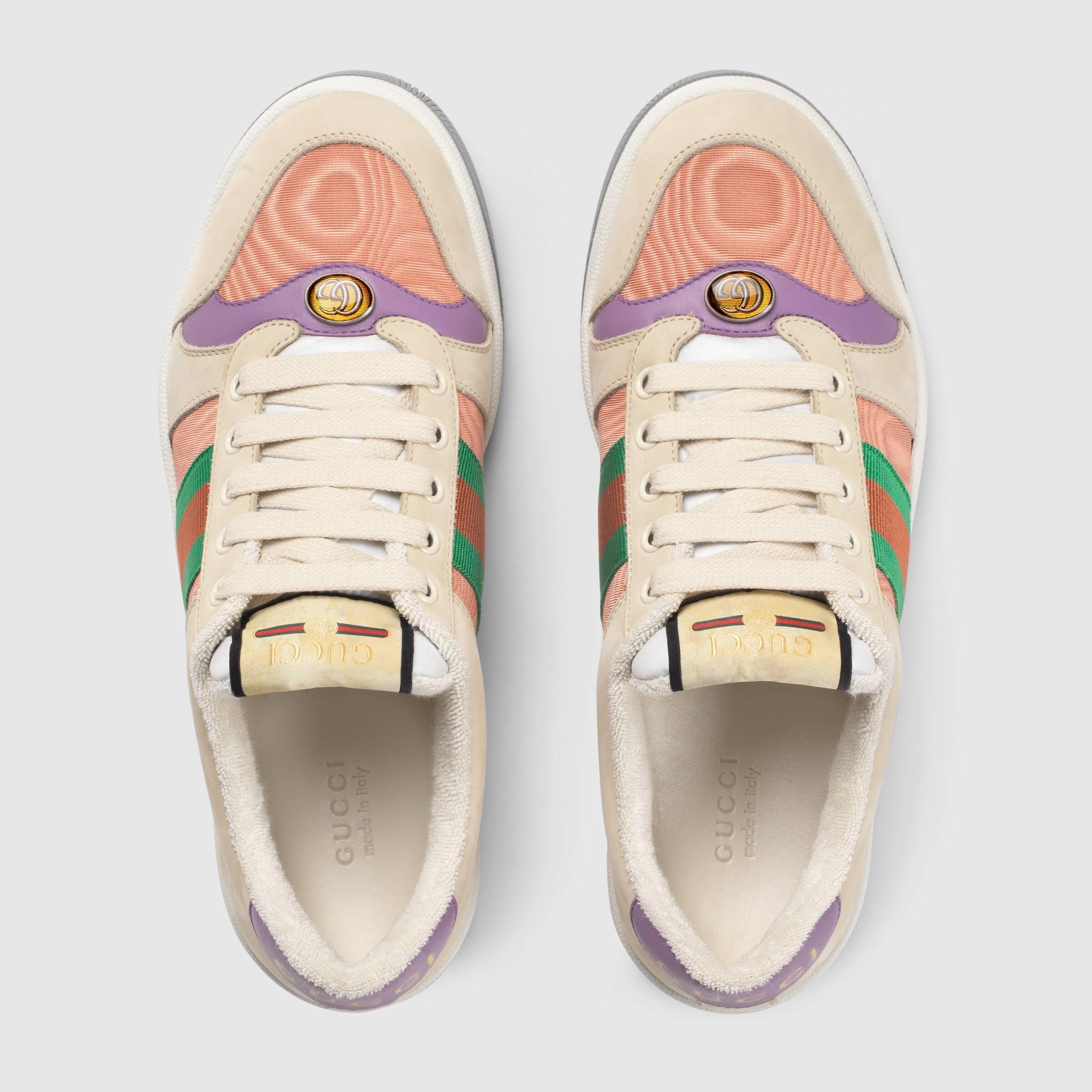 Gucci グッチ〔スクリーナー〕ウィメンズ レザー スニーカー ホワイト