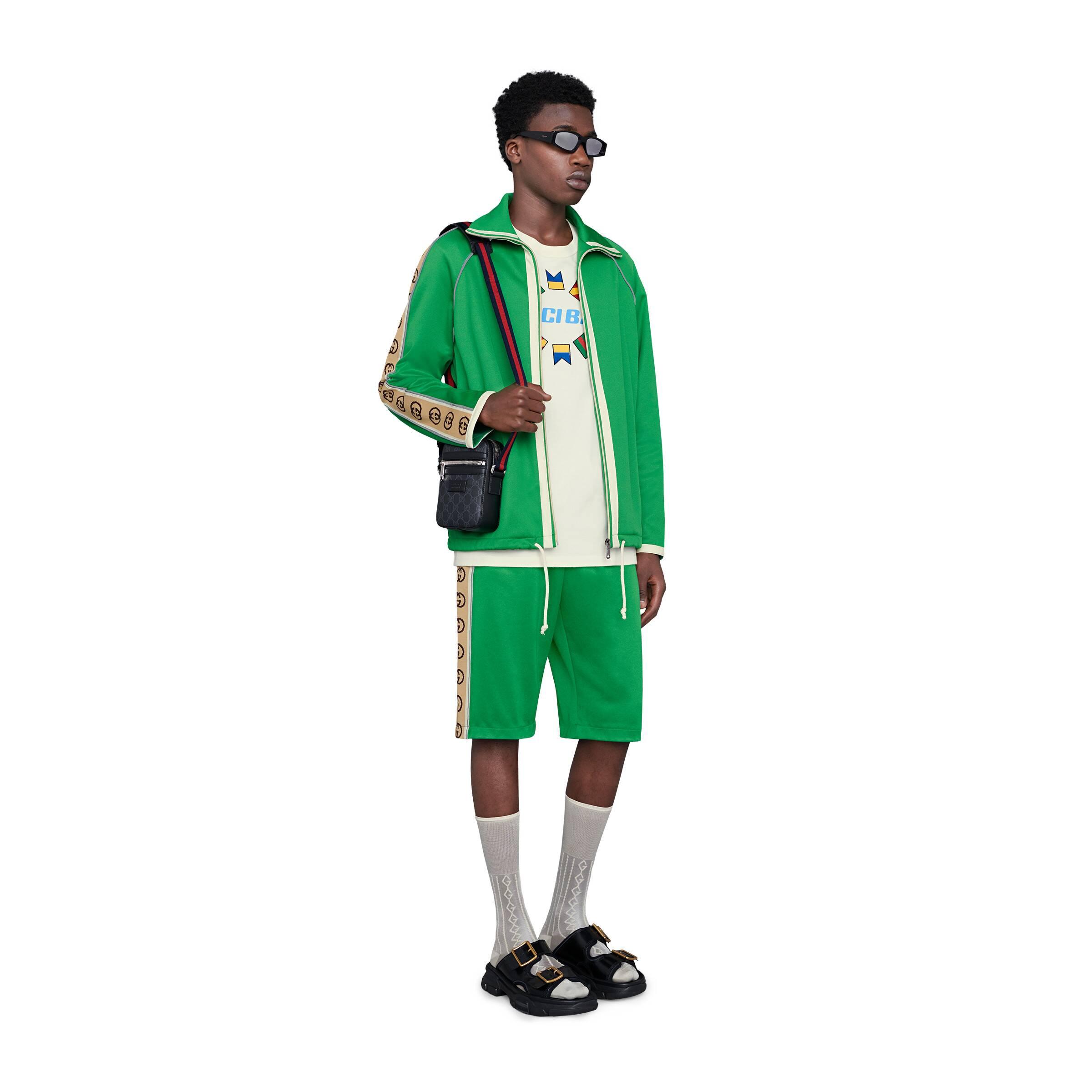 Technical Jersey Shorts in Green for Men | Lyst