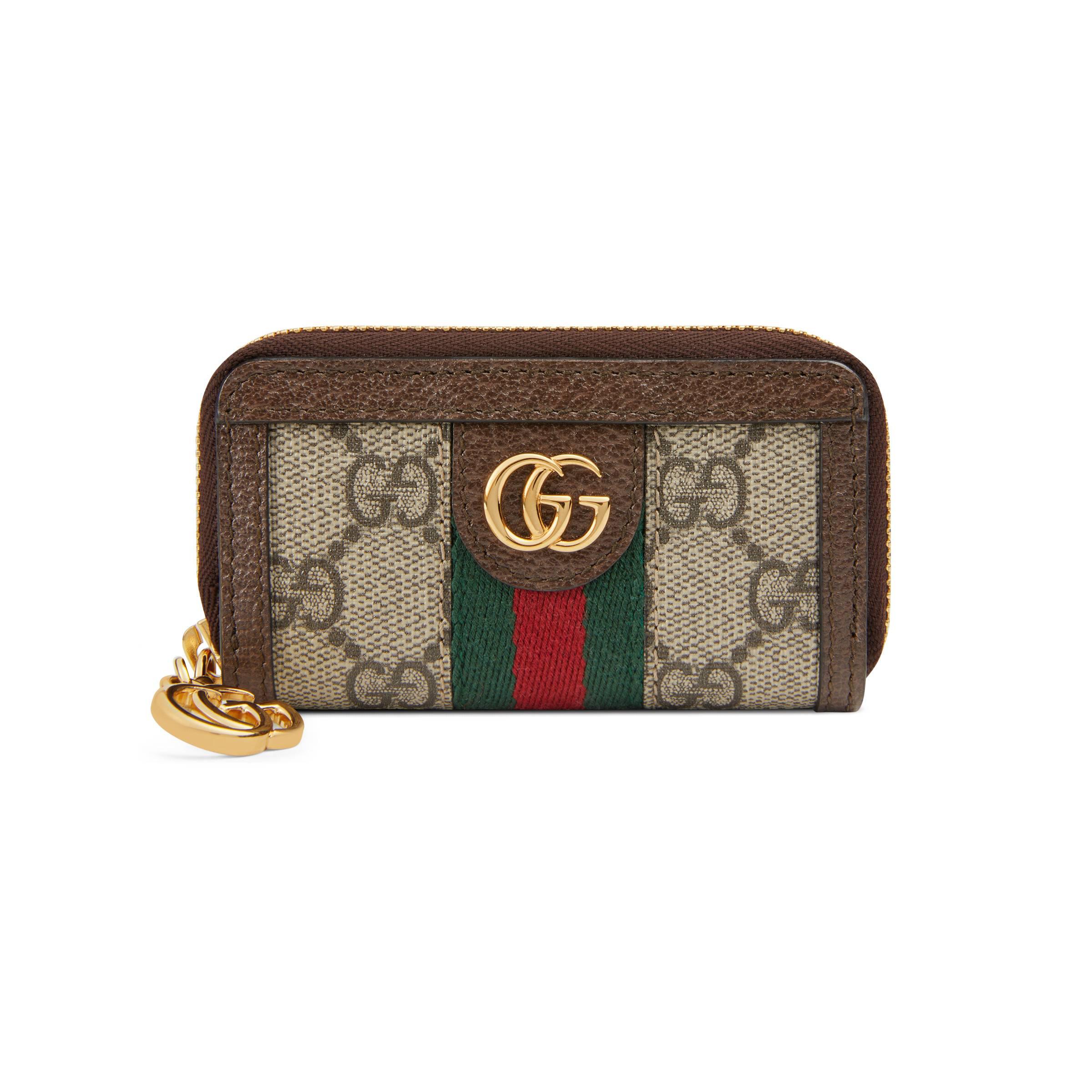 Gucci Ophidia GG Key Case in Beige (Natural) - Lyst