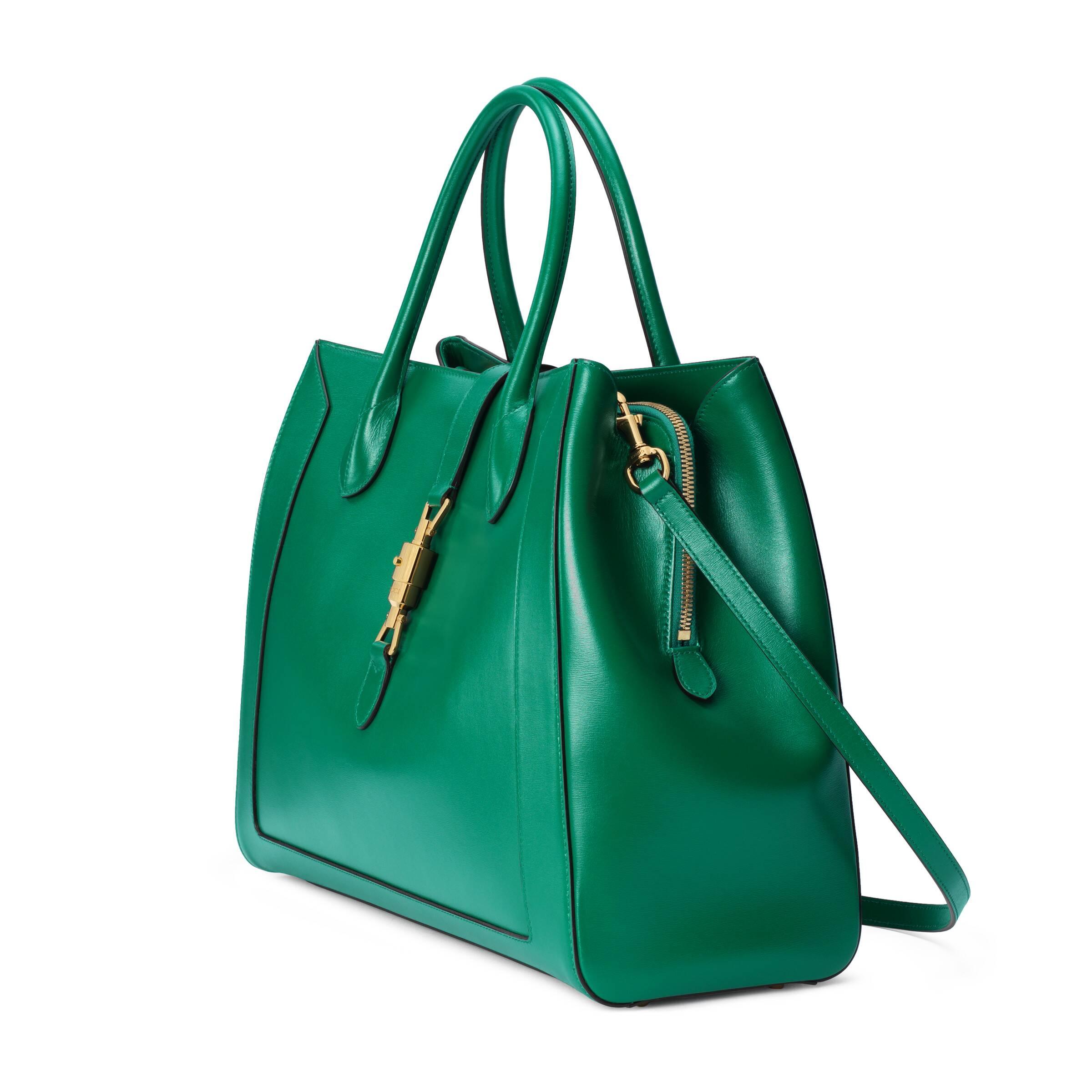 Gucci Jackie 1961 Large Tote Bag in Green | Lyst