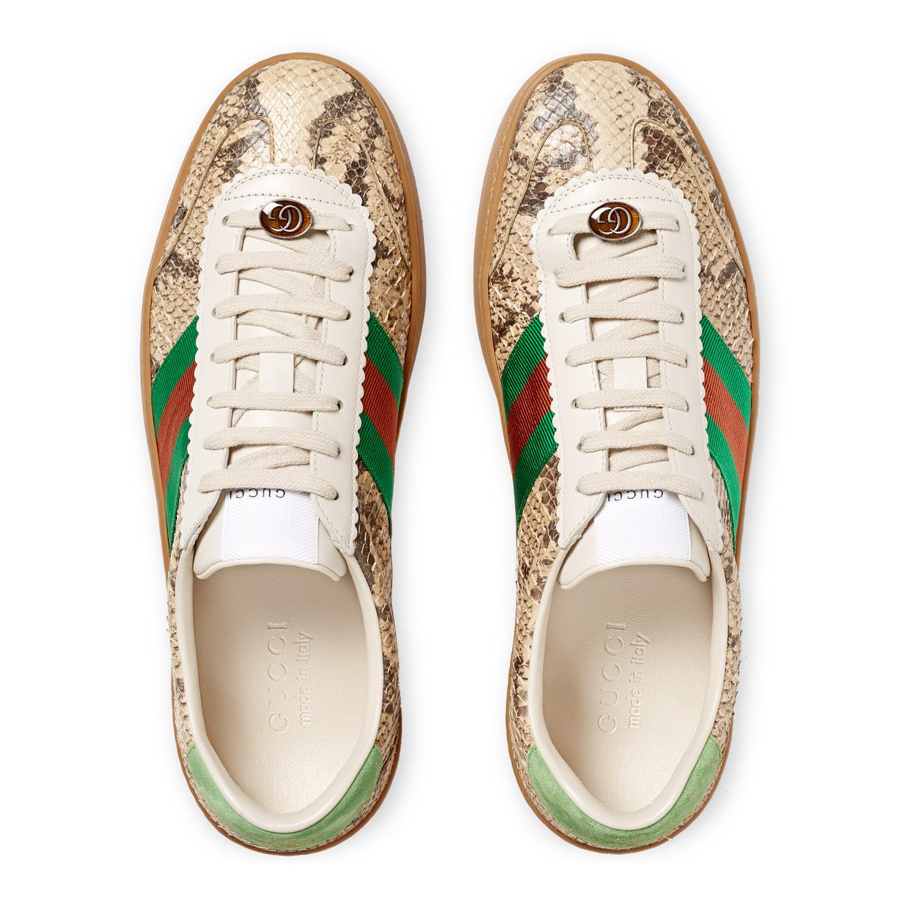 gucci sneakers python