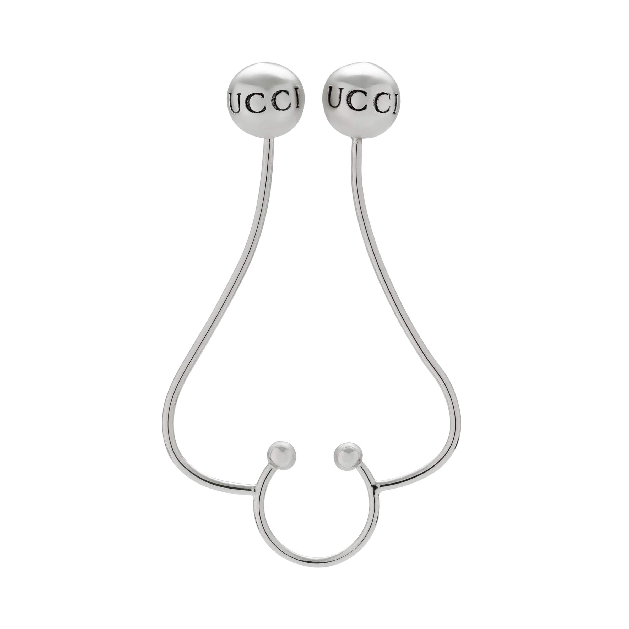 Gucci Clip-on Nose Piercing in White | Lyst