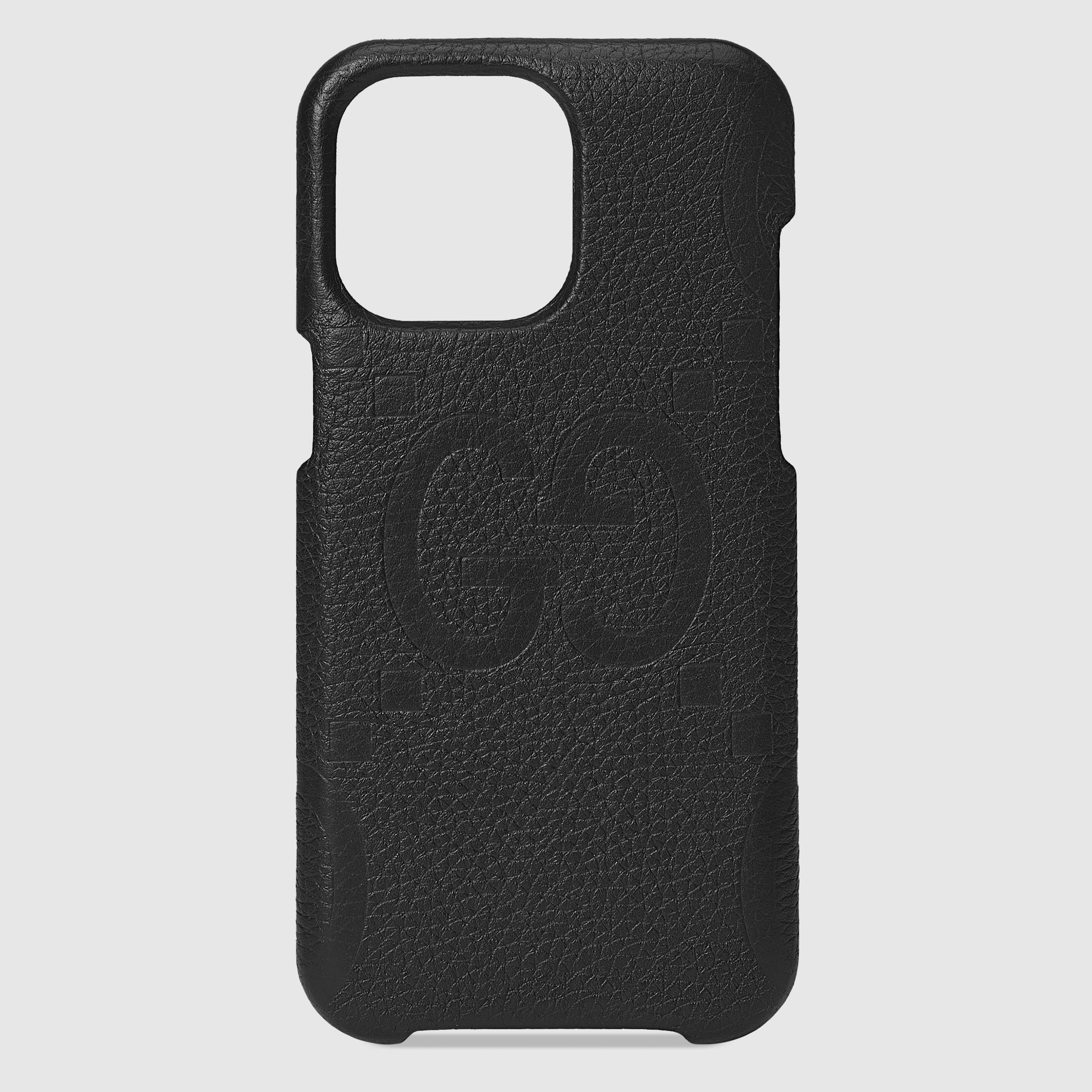 Gucci Jumbo Gg Iphone 15 Pro Max Case in Black for Men | Lyst UK