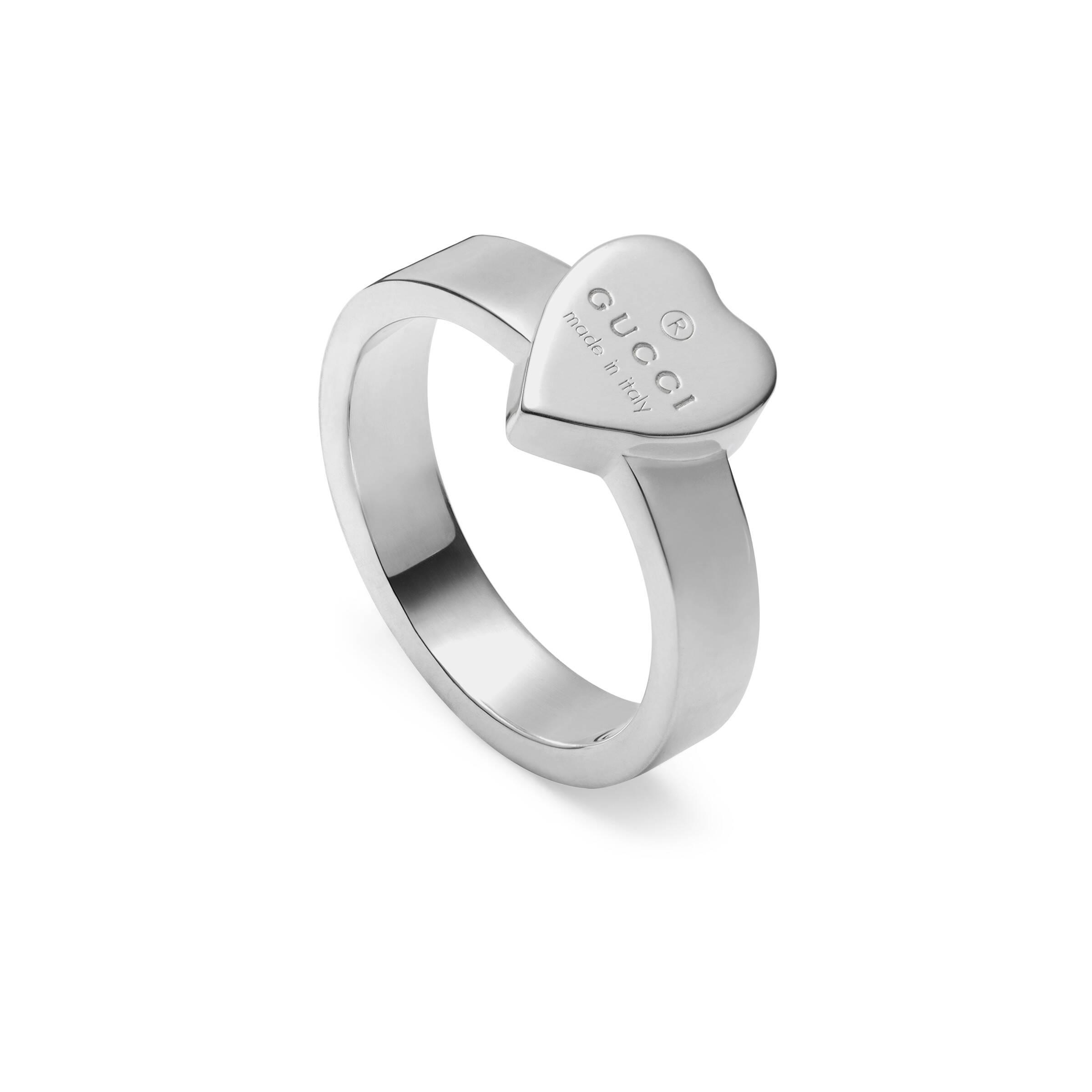 Gucci Heart Sterling-silver Ring in 