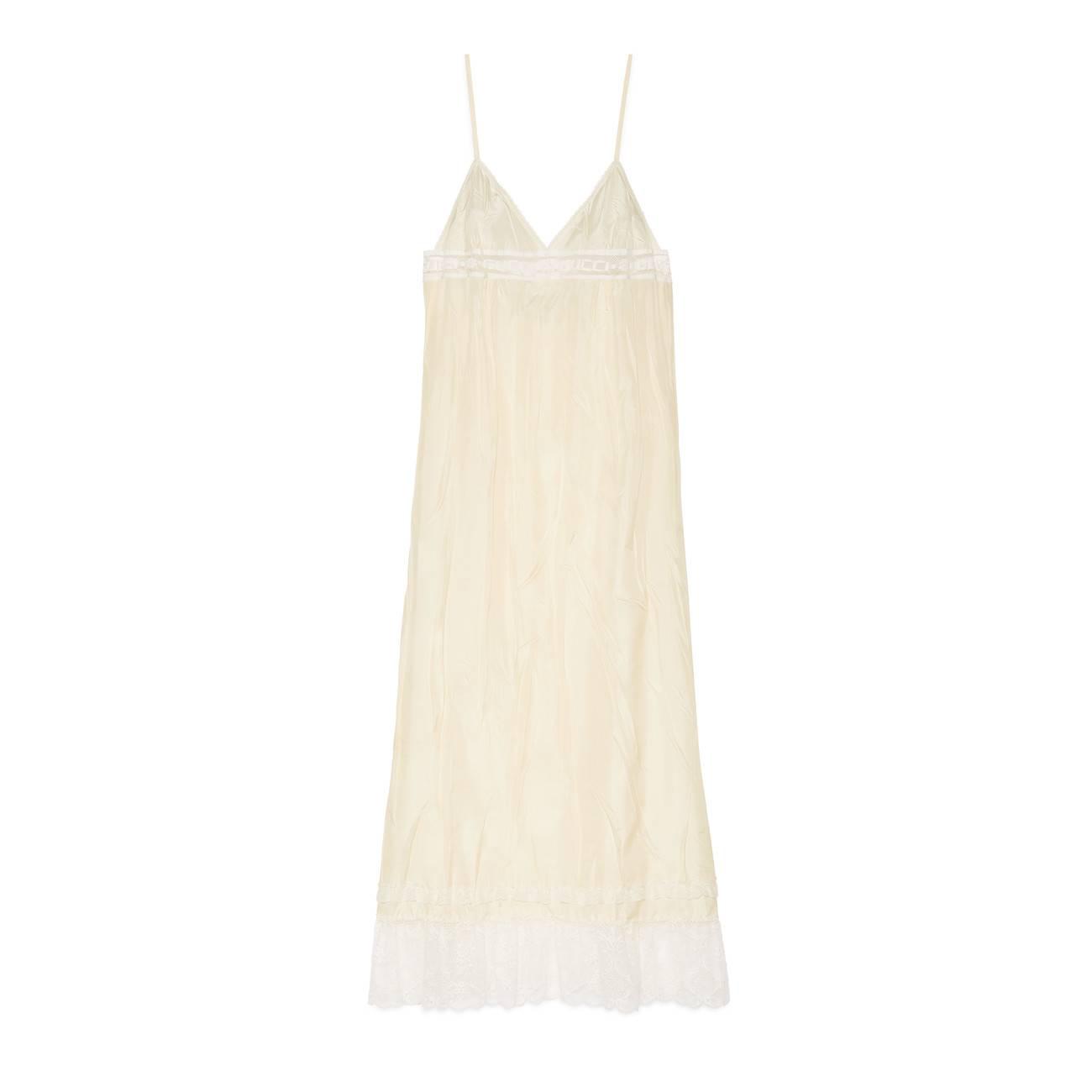 gucci white lace dress