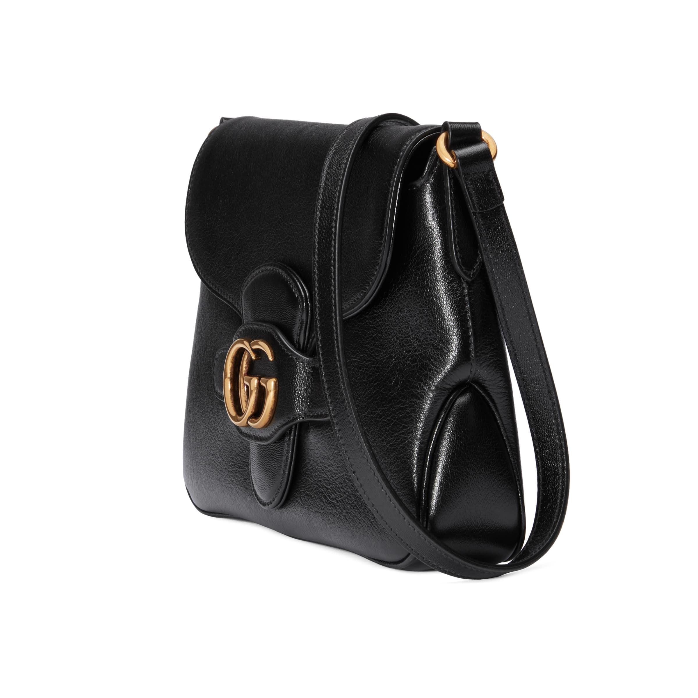 Gucci Leather Small Messenger Bag With 