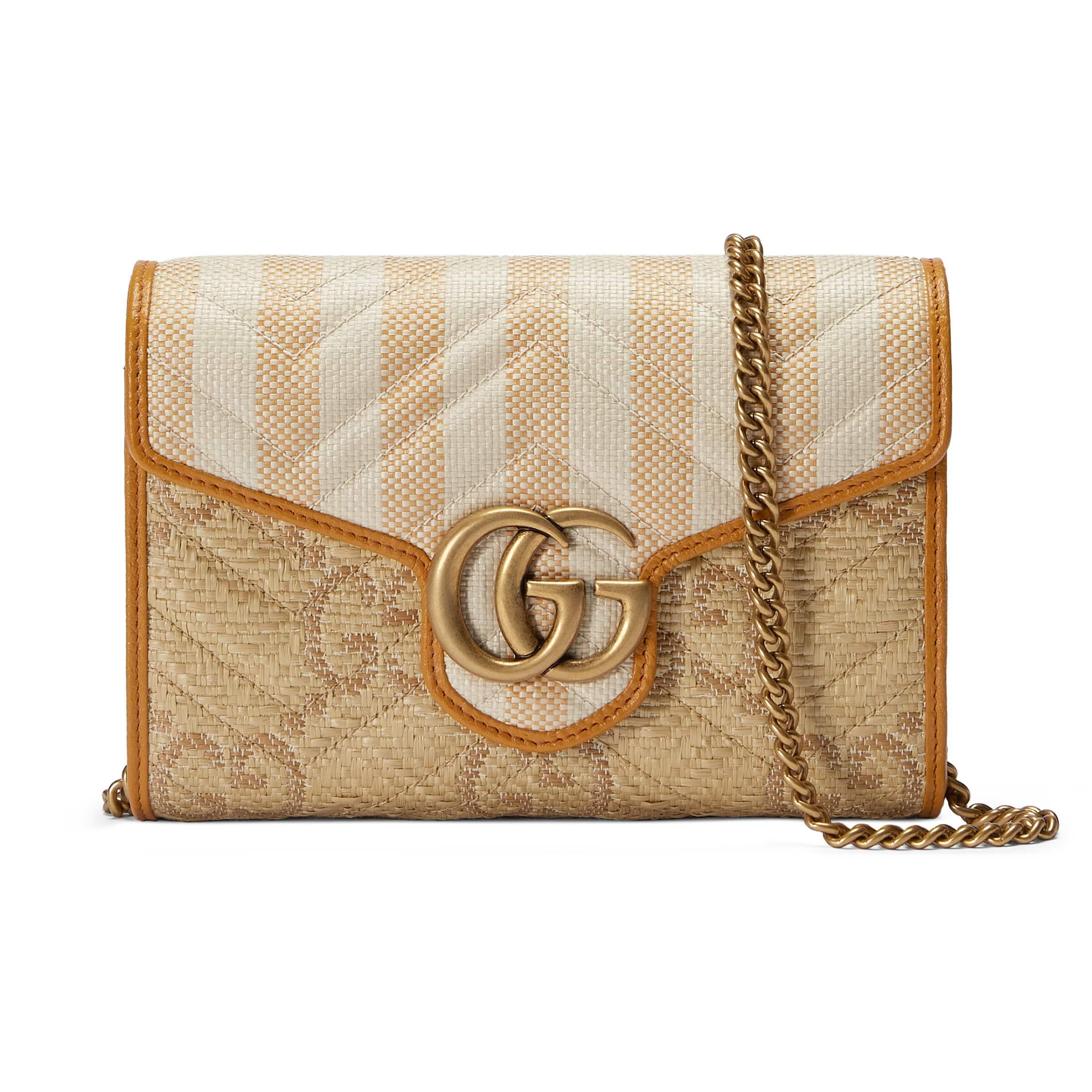 Mini gg marmont 2.0 leather shoulder bag - Gucci - Women