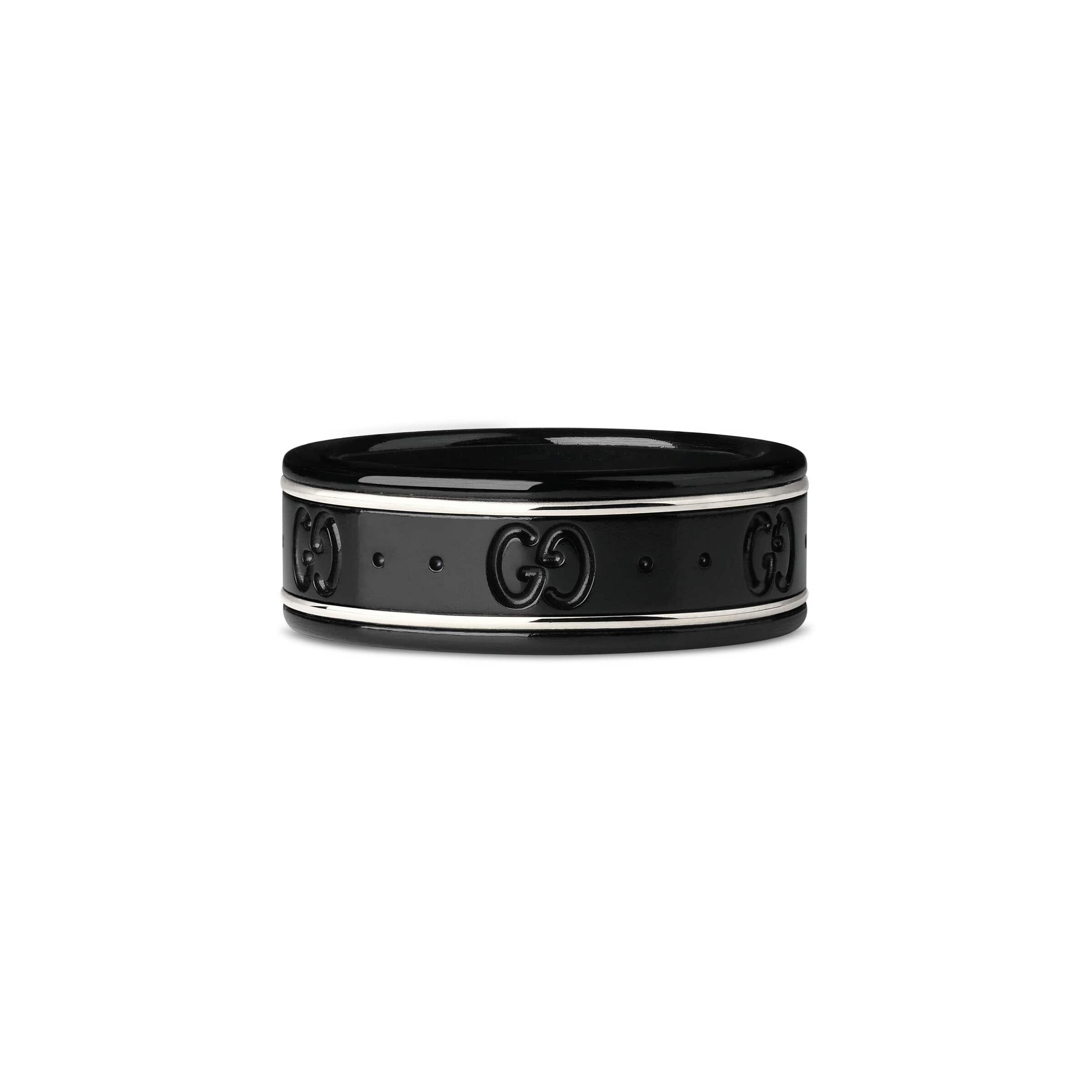 Gucci Icon Thin Band in Black | Lyst