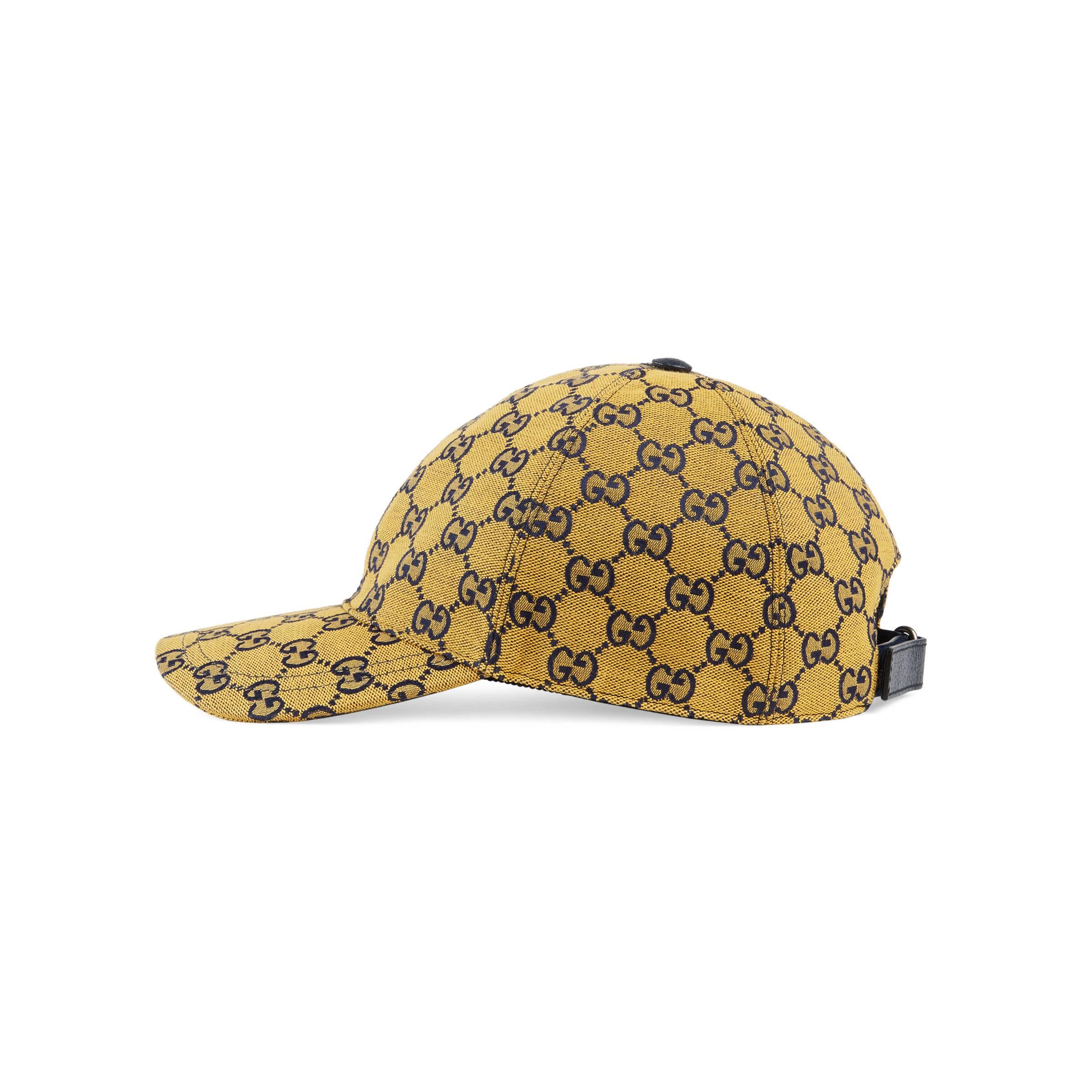 Gucci GG Multicolour Reversible Bucket Hat in Yellow for Men