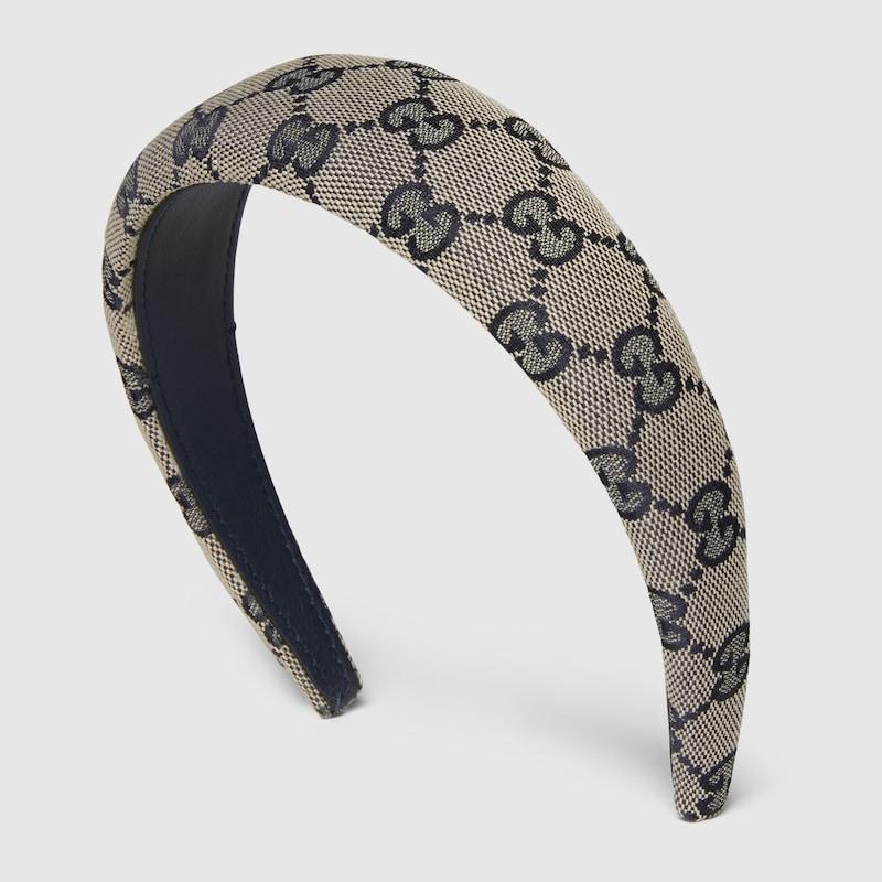 Gucci Gg Canvas Hairband in Blue | Lyst