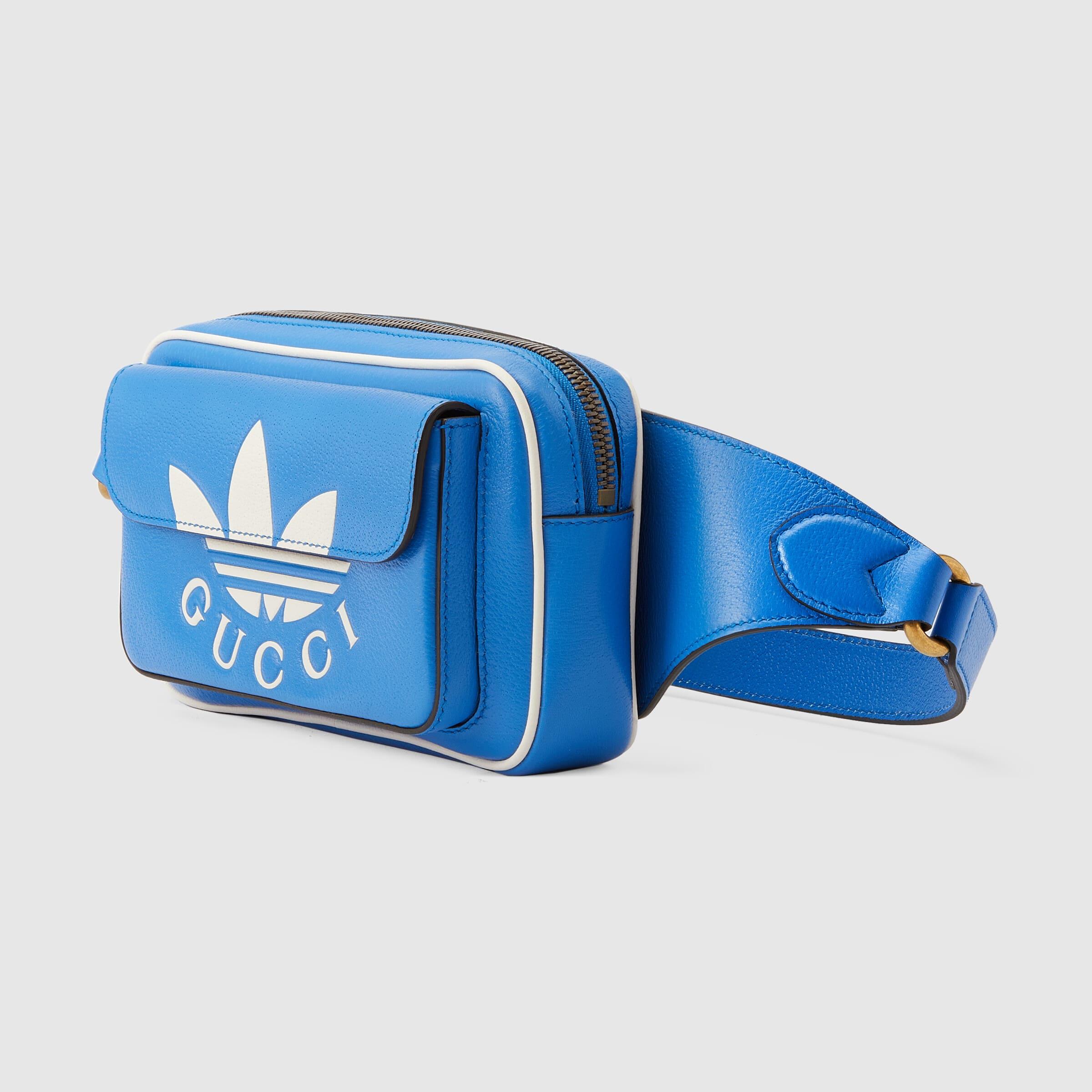 Gucci Adidas X Trefoil Belt Bag in Blue for Men | Lyst