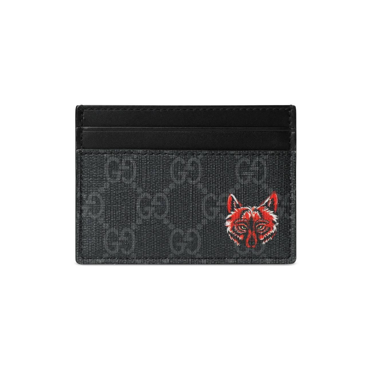 gucci card holder red