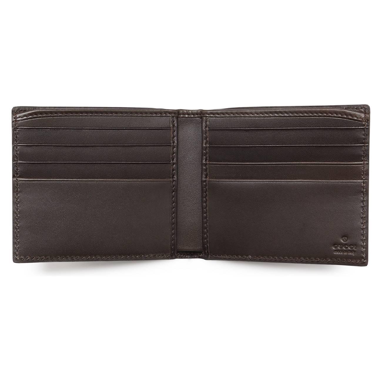 Gucci Canvas Web GG Supreme Wallet in Brown for Men - Lyst