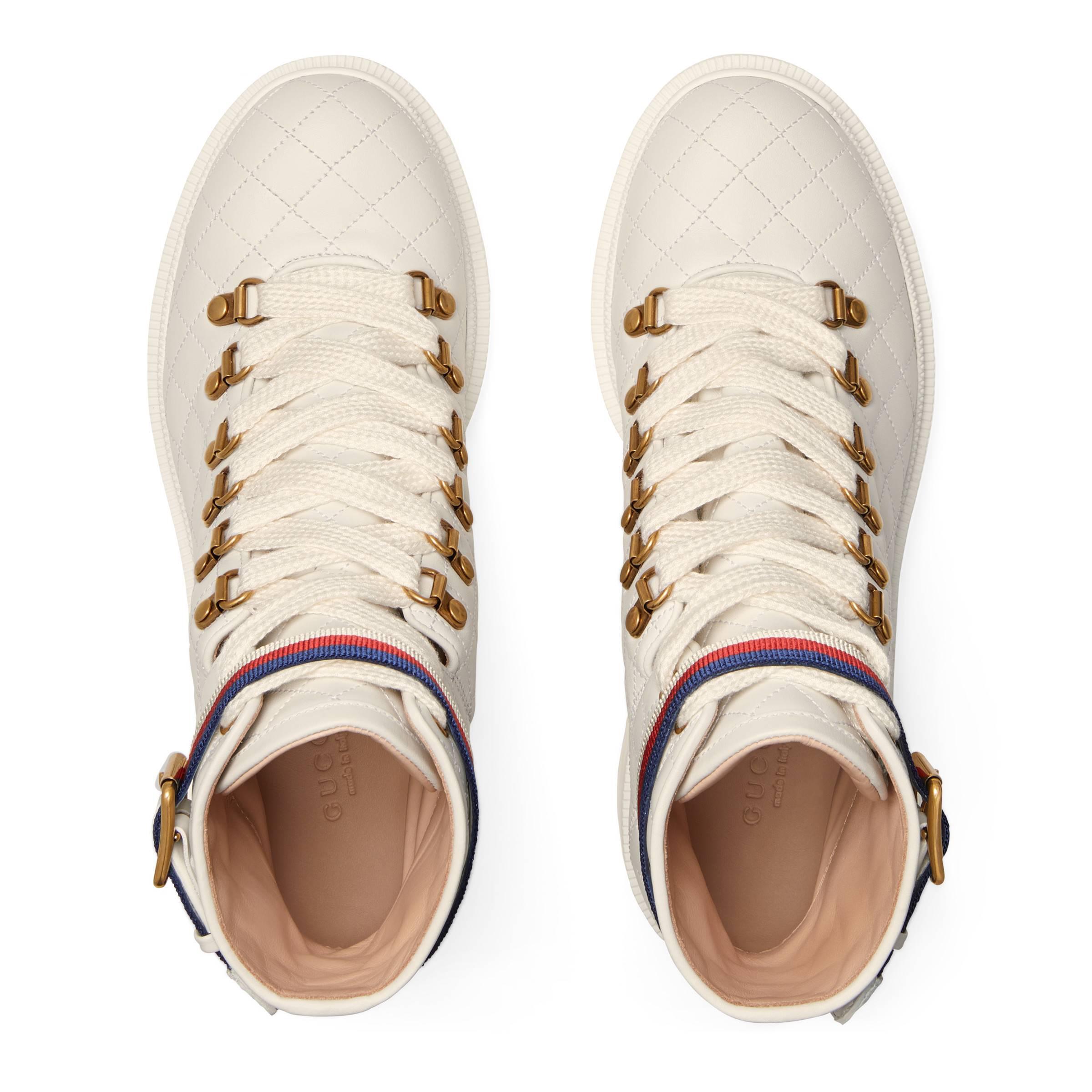 gucci quilted boots
