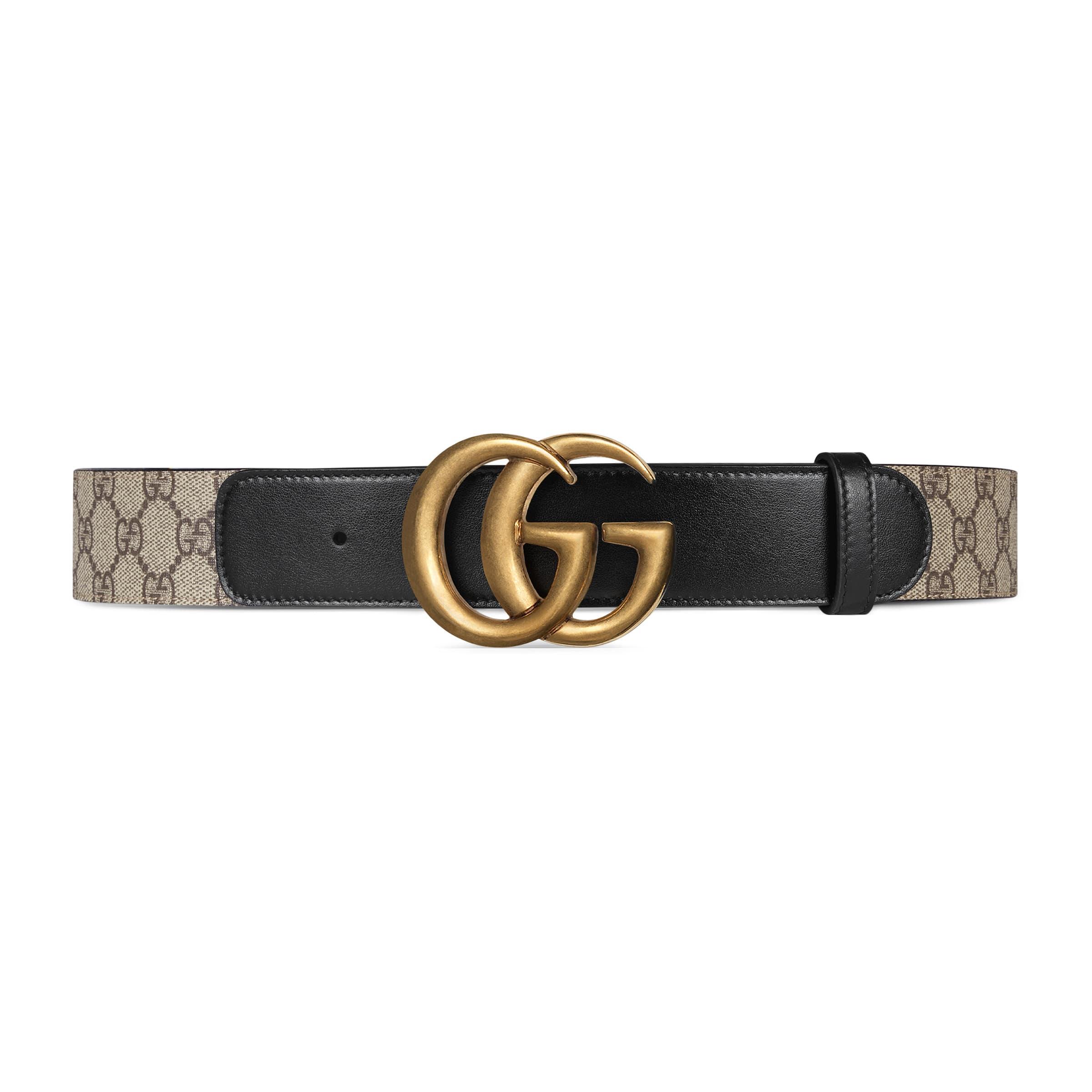 gucci shiny buckle belt