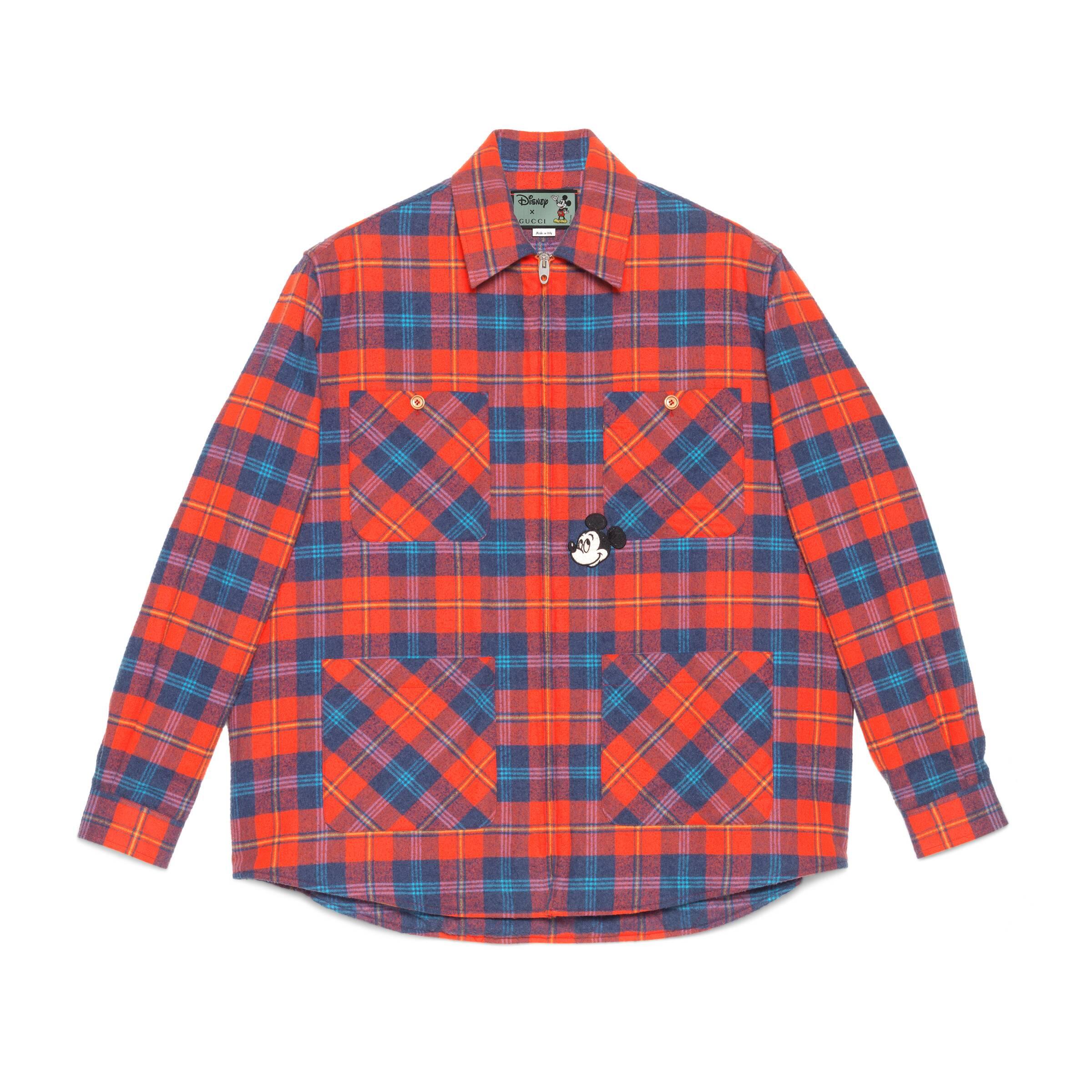 red gucci button up