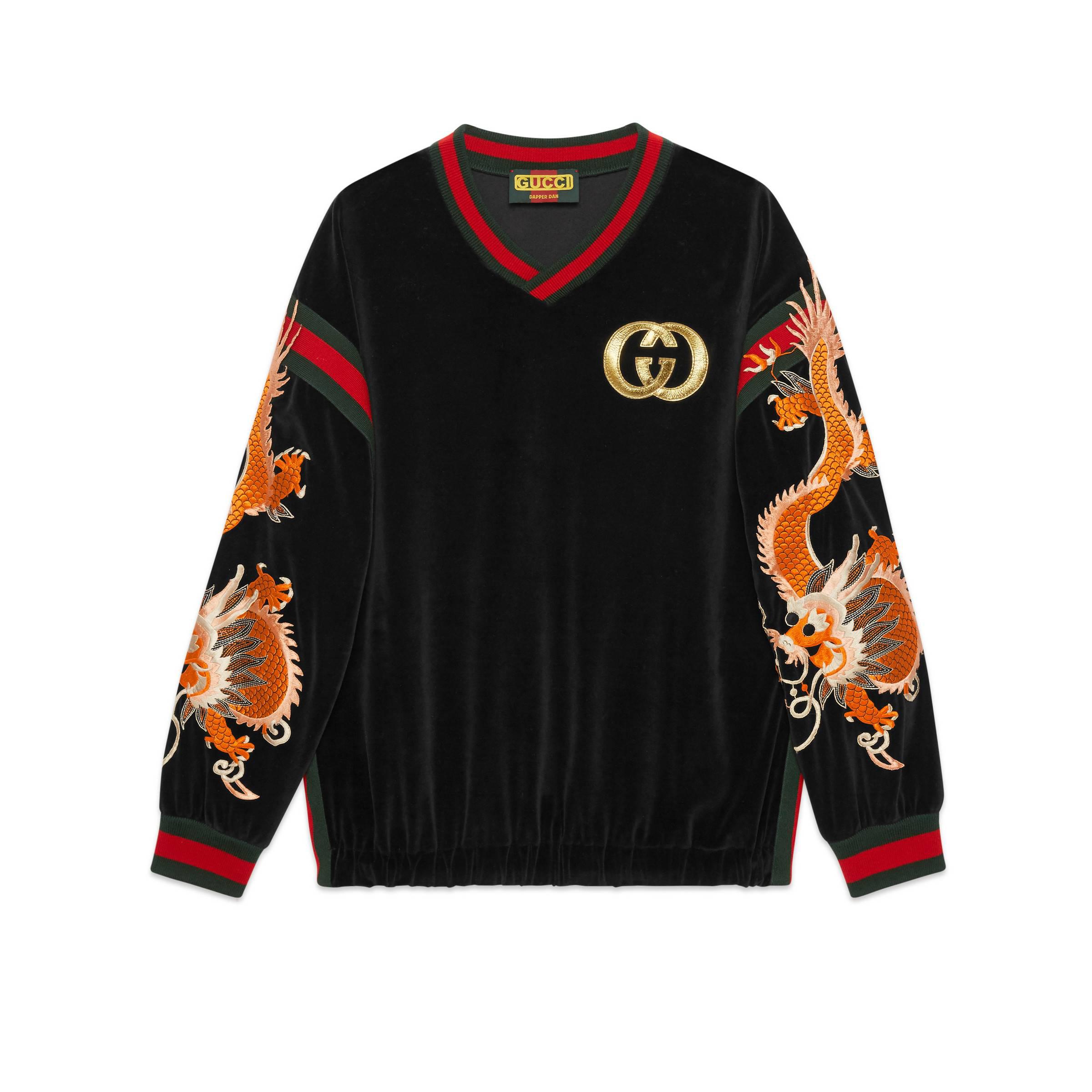 Felpa -Dapper Dan da Uomo di Gucci in Nero | Lyst