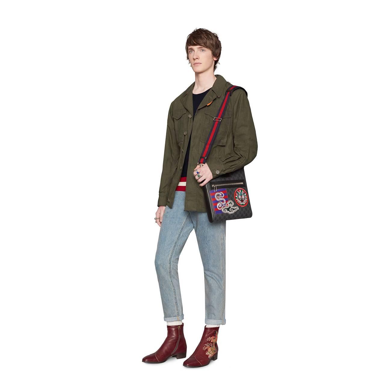 gucci messenger bag outfit